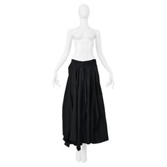 Junya Watanabe Black Wool Long Balloon Skirt 1999-2000 Junya Watanabe Black Wool Long Balloon Skirt 1999-2000