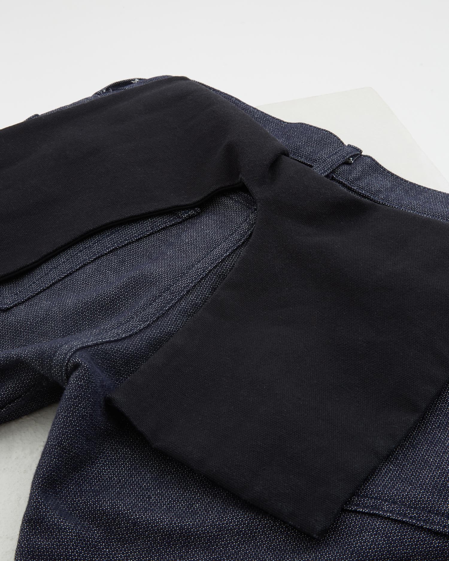 Junya Watanabe blue denim tuxedo belt pants, ss 2007 For Sale 5