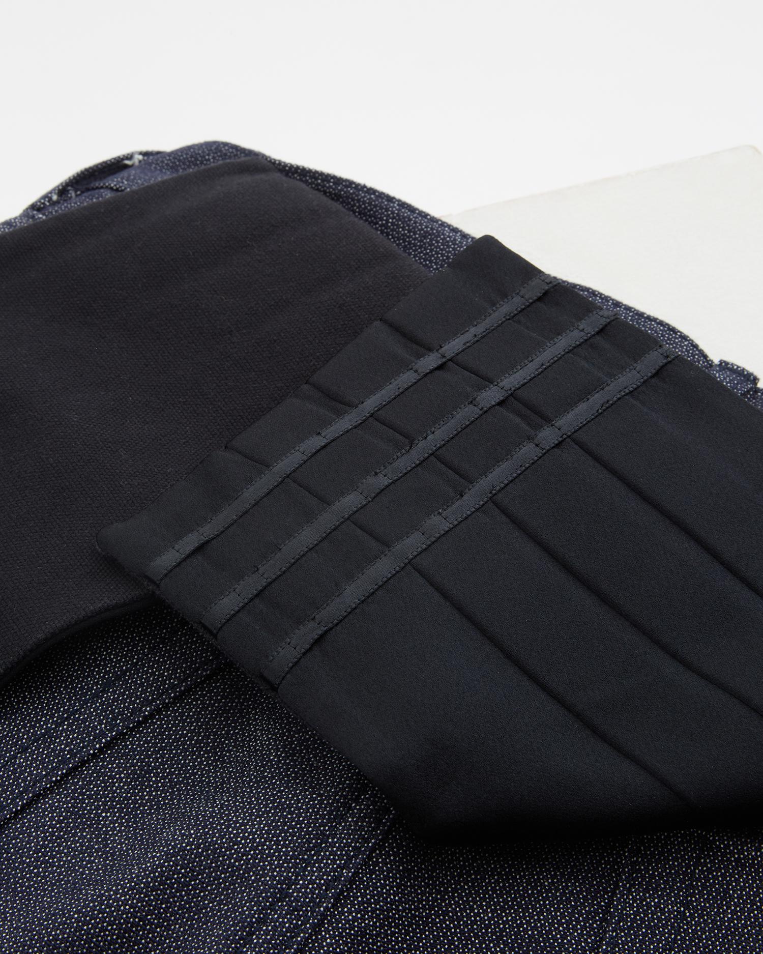 Junya Watanabe blue denim tuxedo belt pants, ss 2007 For Sale 6
