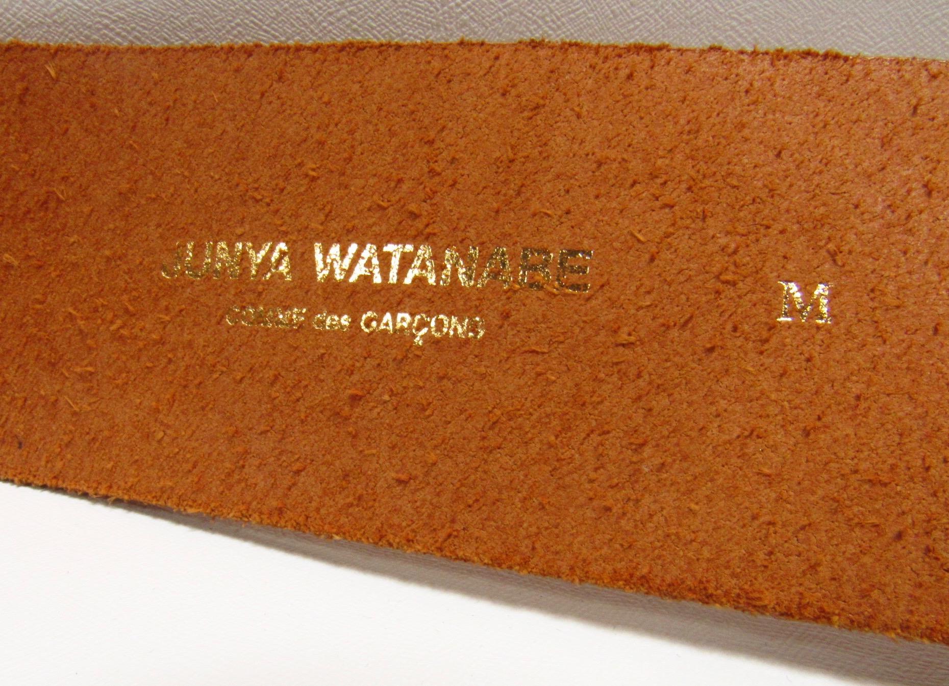 Brown Junya Watanabe Braided Leather Belt   For Sale