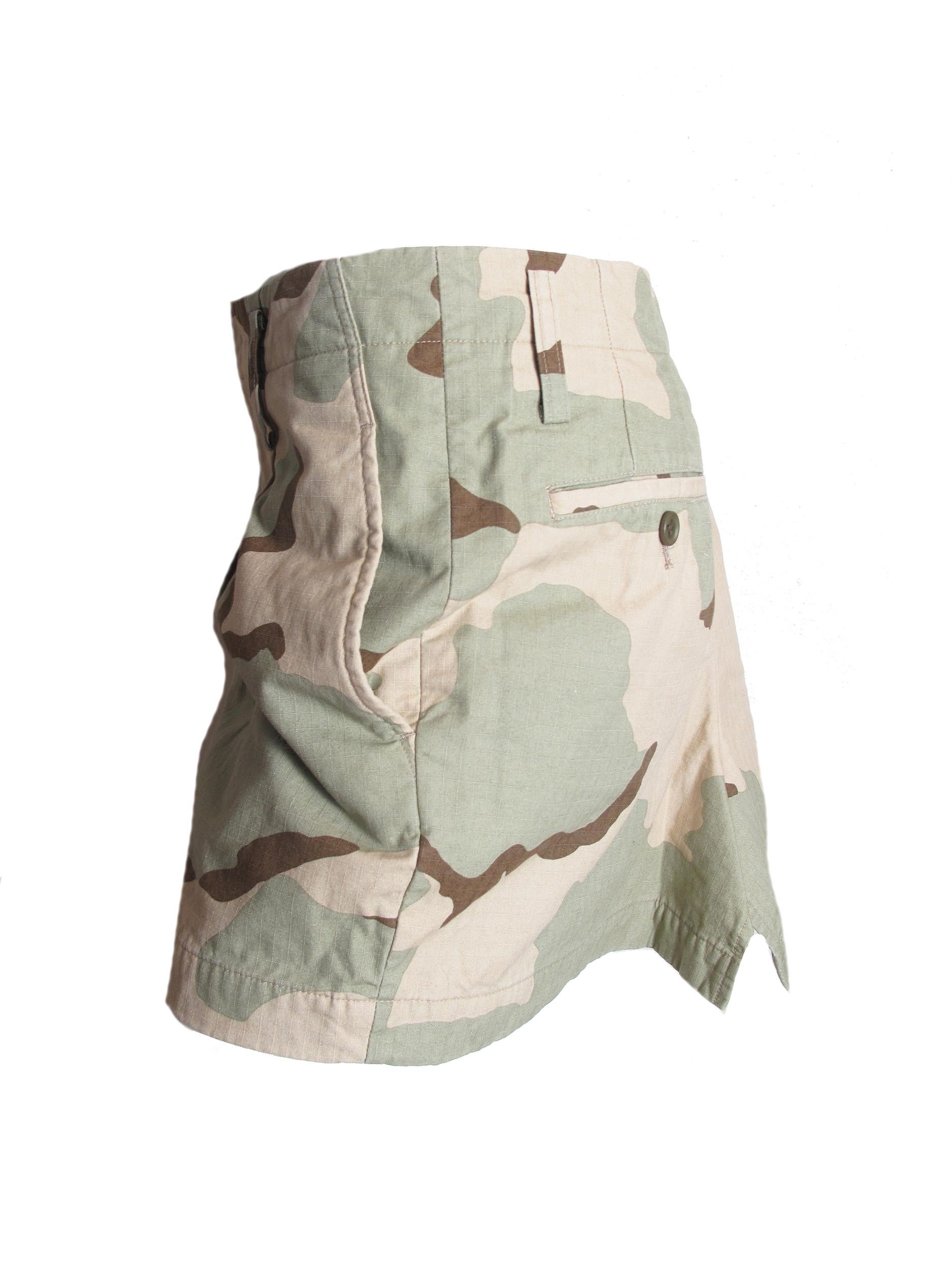 junya watanabe camo skirt