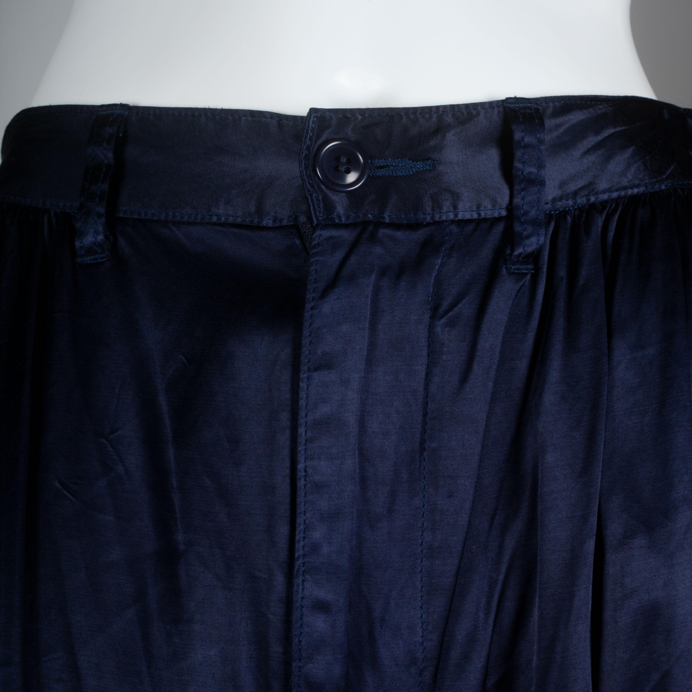 Women's or Men's Junya Watanabe CDG Blue Satin Cargo Pants