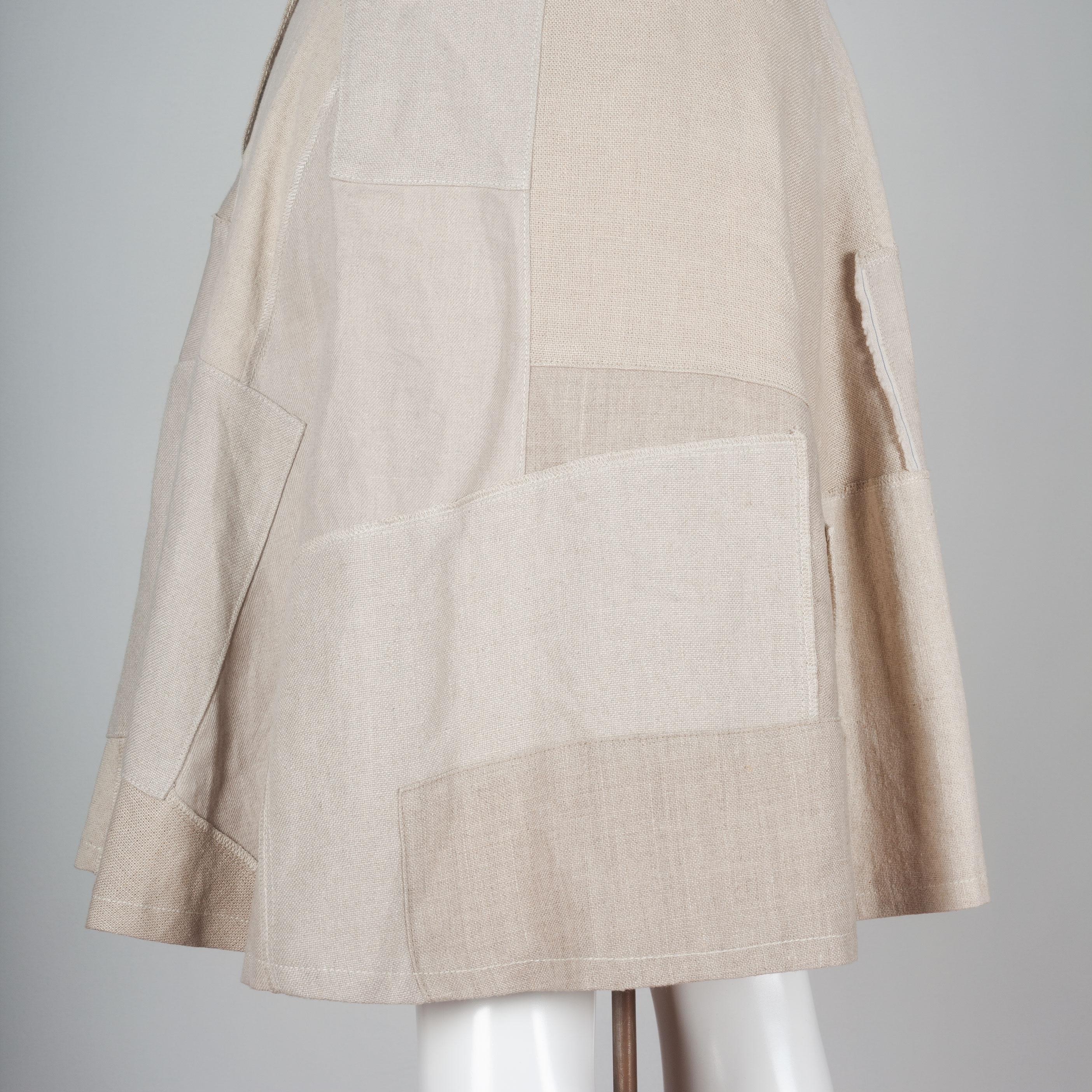 Junya Watanabe CDG Linen A-Line Skirt, 2013 6