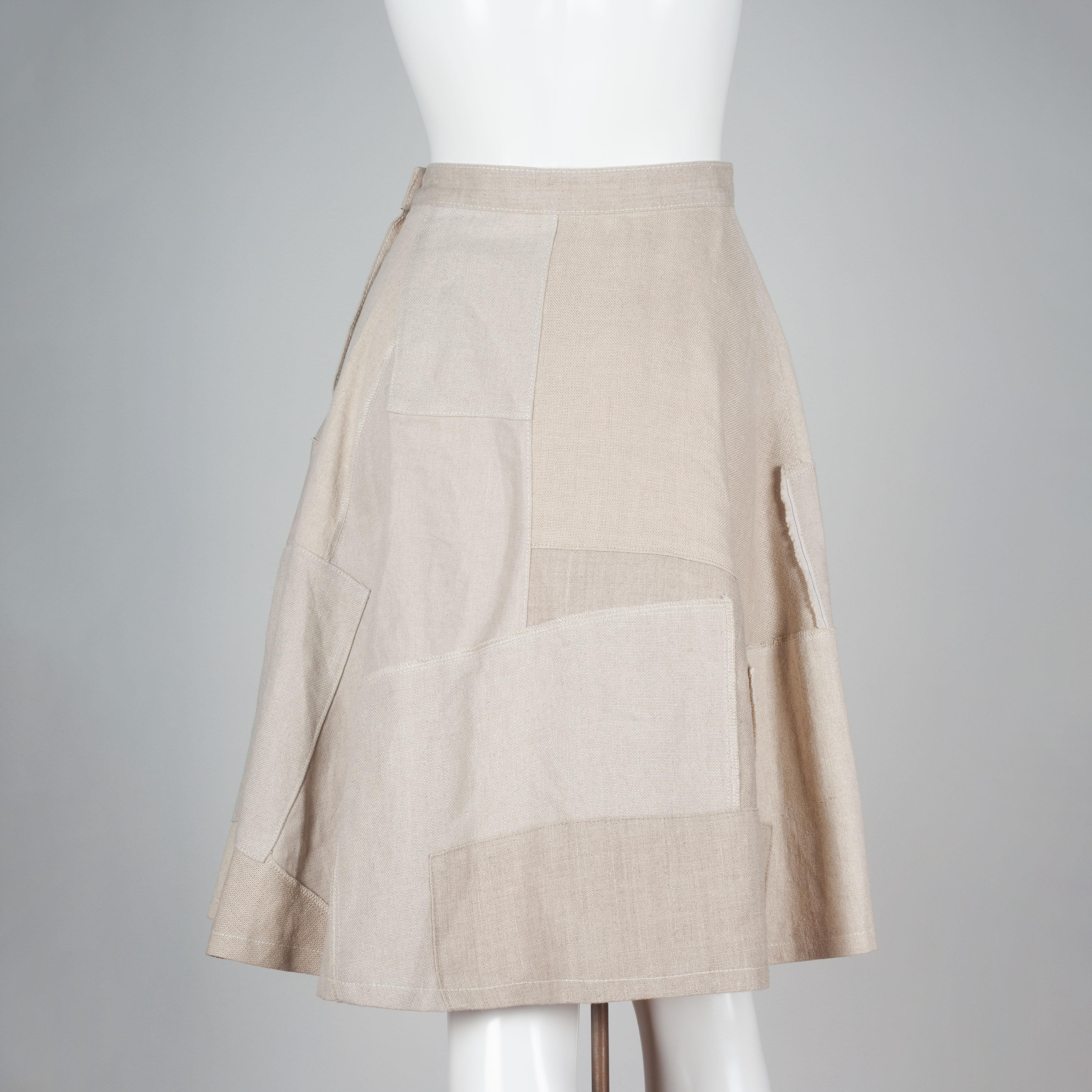 Junya Watanabe CDG Linen A-Line Skirt, 2013 In Good Condition In Chicago, IL