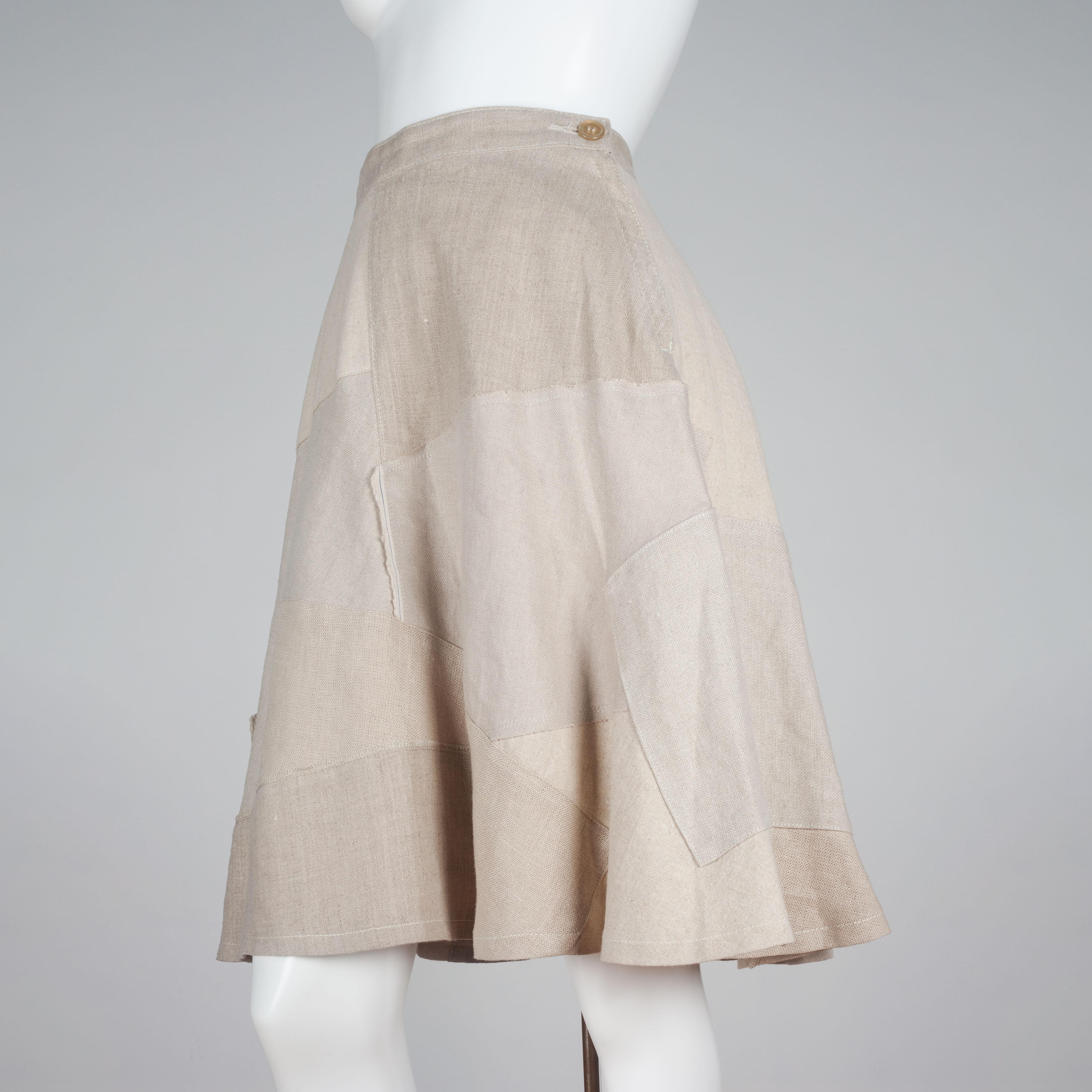 Women's or Men's Junya Watanabe CDG Linen A-Line Skirt, 2013