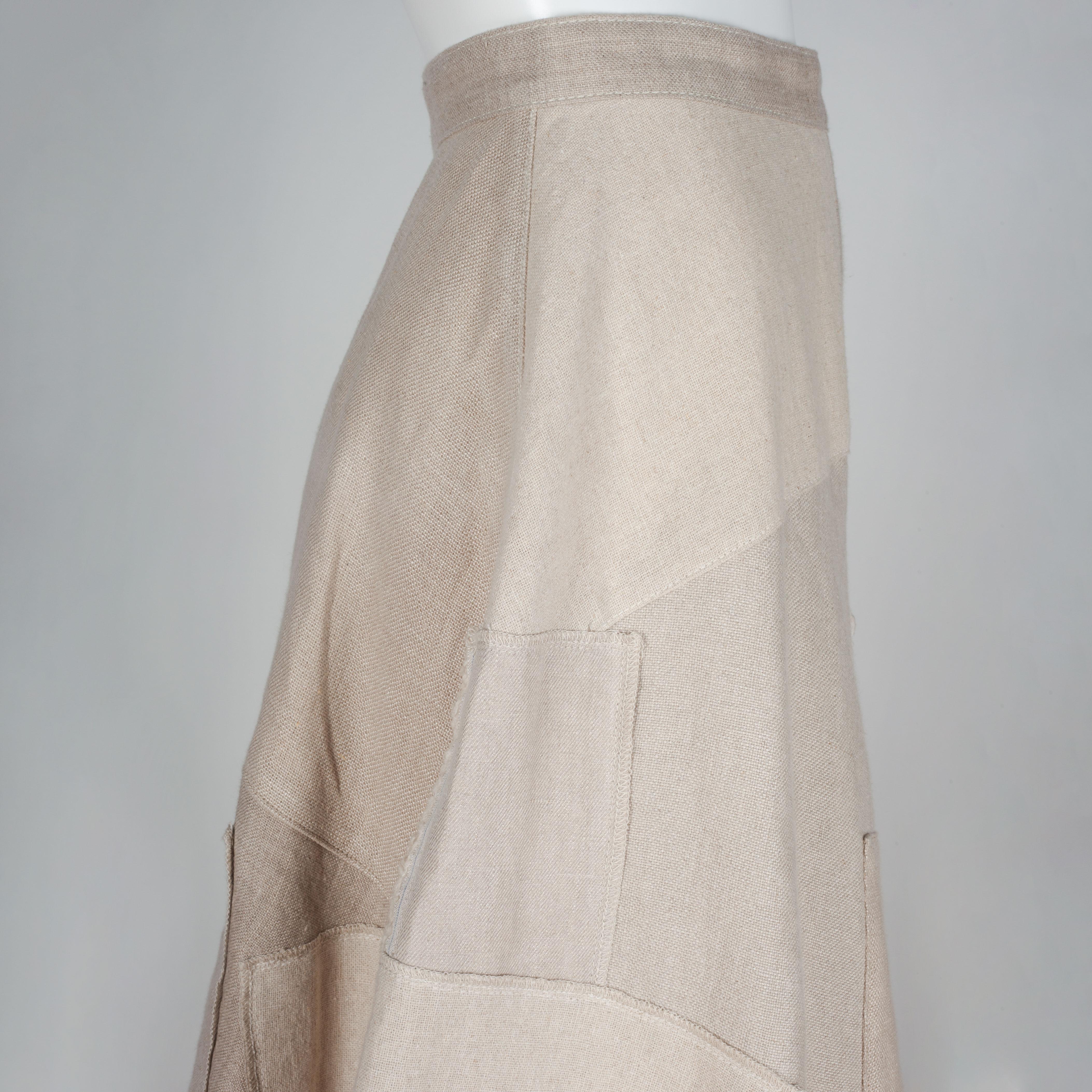 Junya Watanabe CDG Linen A-Line Skirt, 2013 4