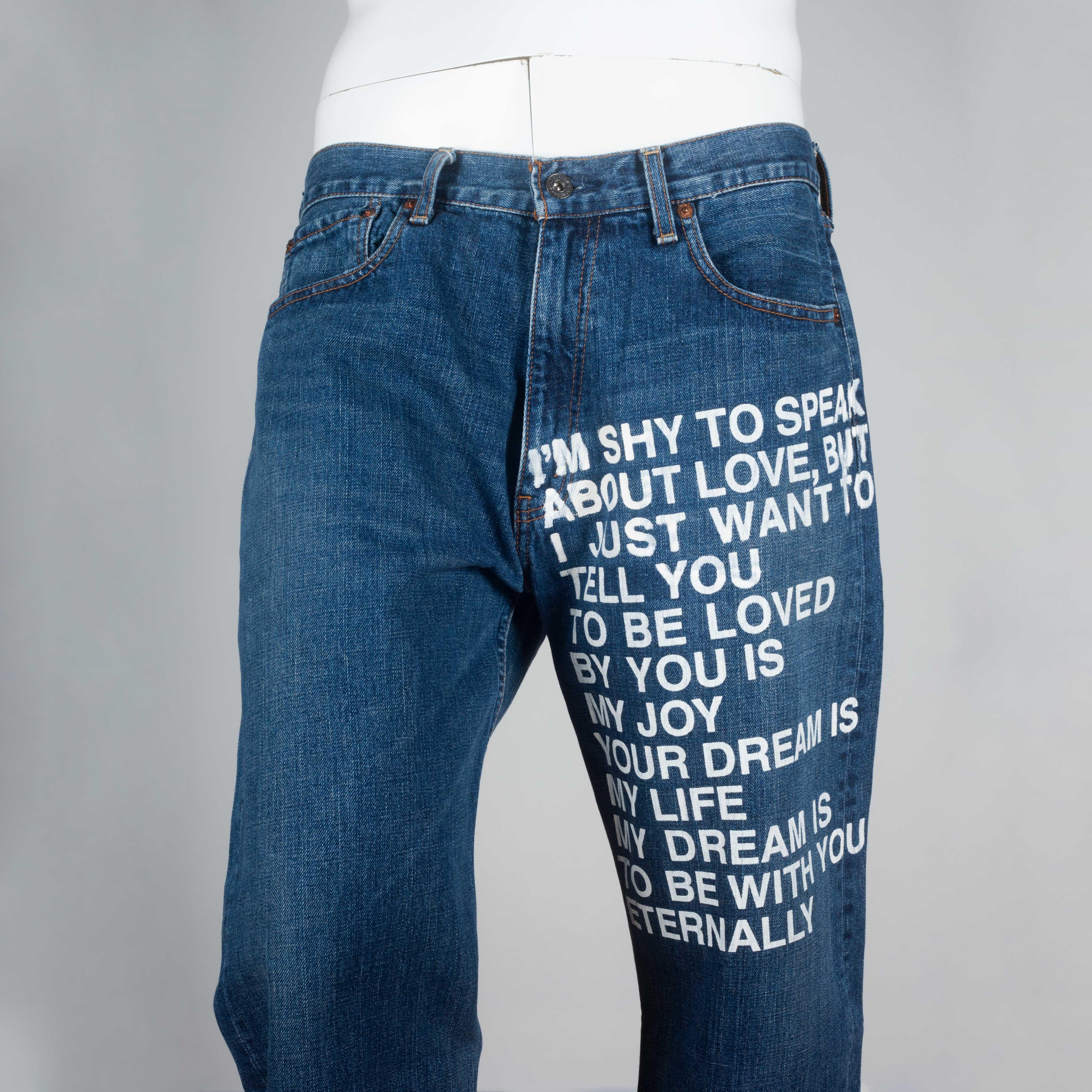 Junya Watanabe CDG x Levi's Poem Jeans, 2001 In Good Condition In Chicago, IL