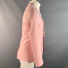 JUNYA WATANABE Chest Size S Pink Cotton Notch Lapel Sport Coat
