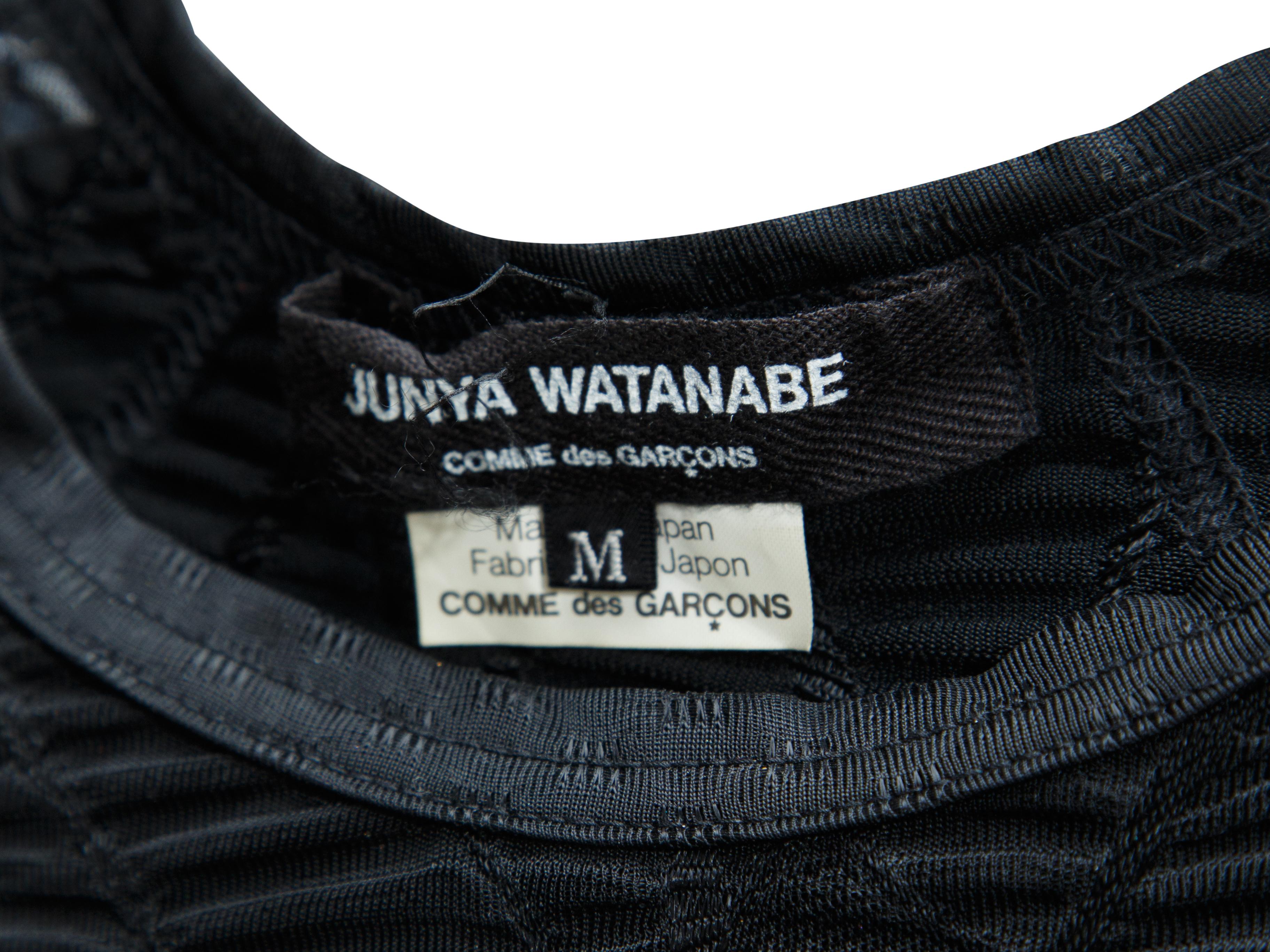 Women's Junya Watanabe Comme des Garcon Black Tunic Top