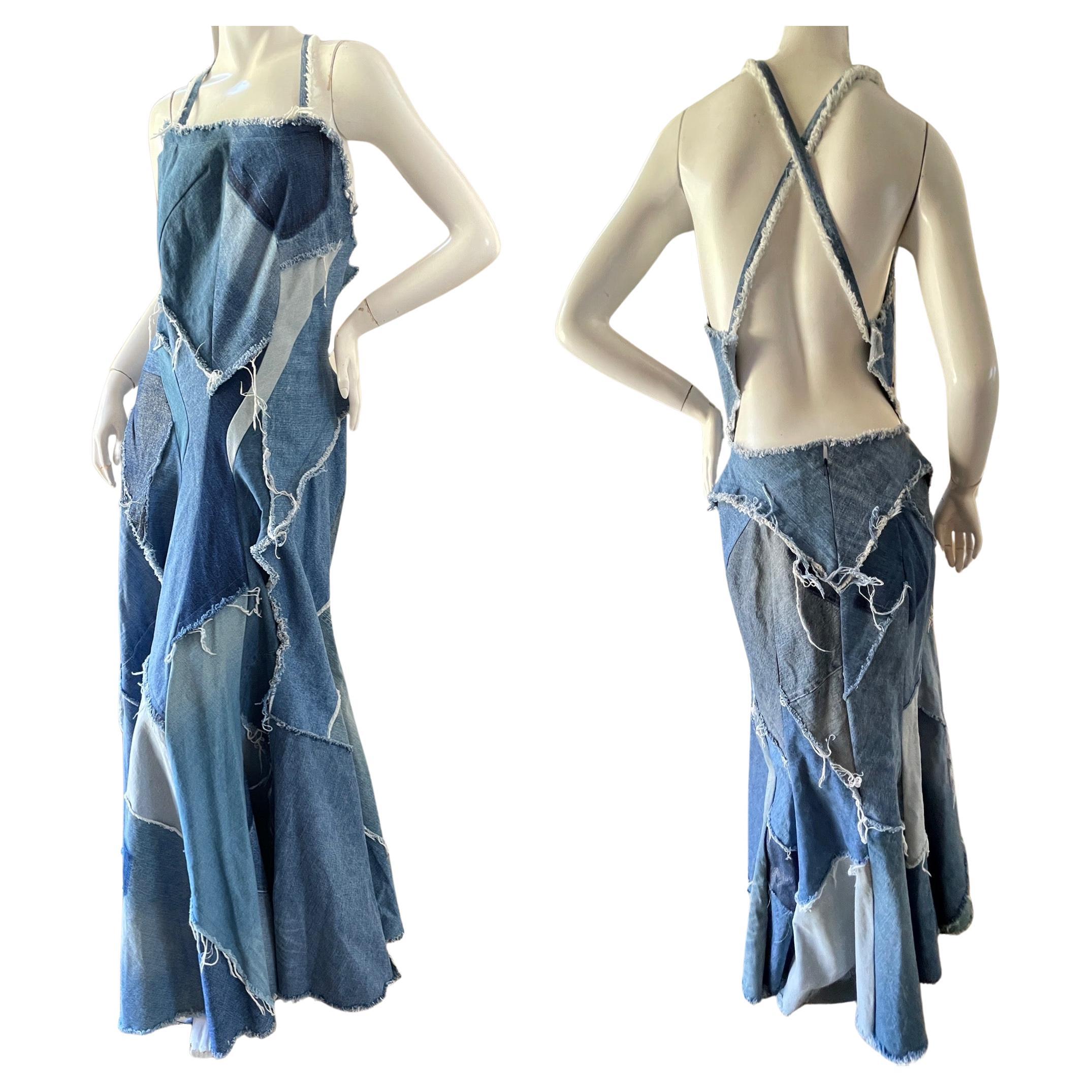 Junya Watanabe Comme des Gar ons 2019 Denim Maxi Dress