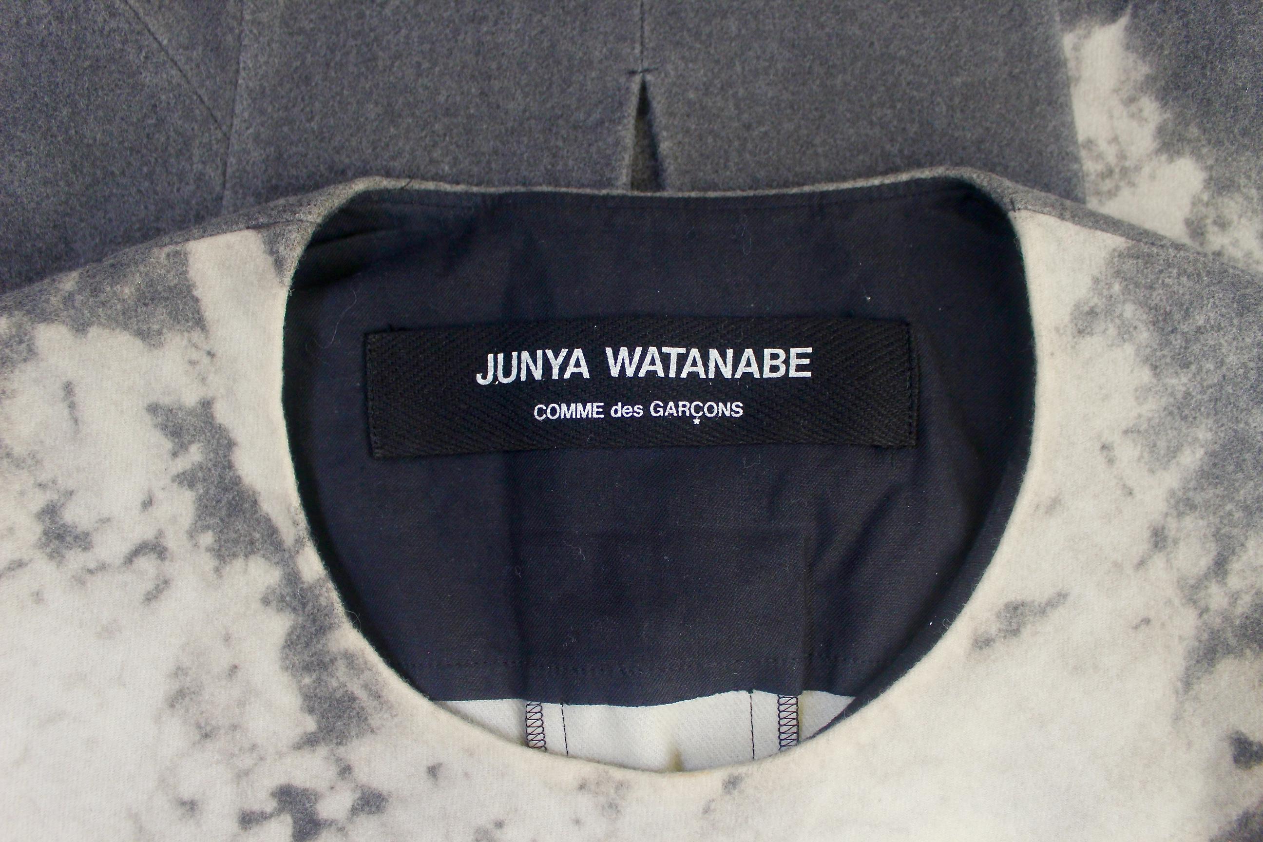 Junya Watanabe Comme des Garcons AD 1996 Woven Wool Fitted Sweater For Sale 9