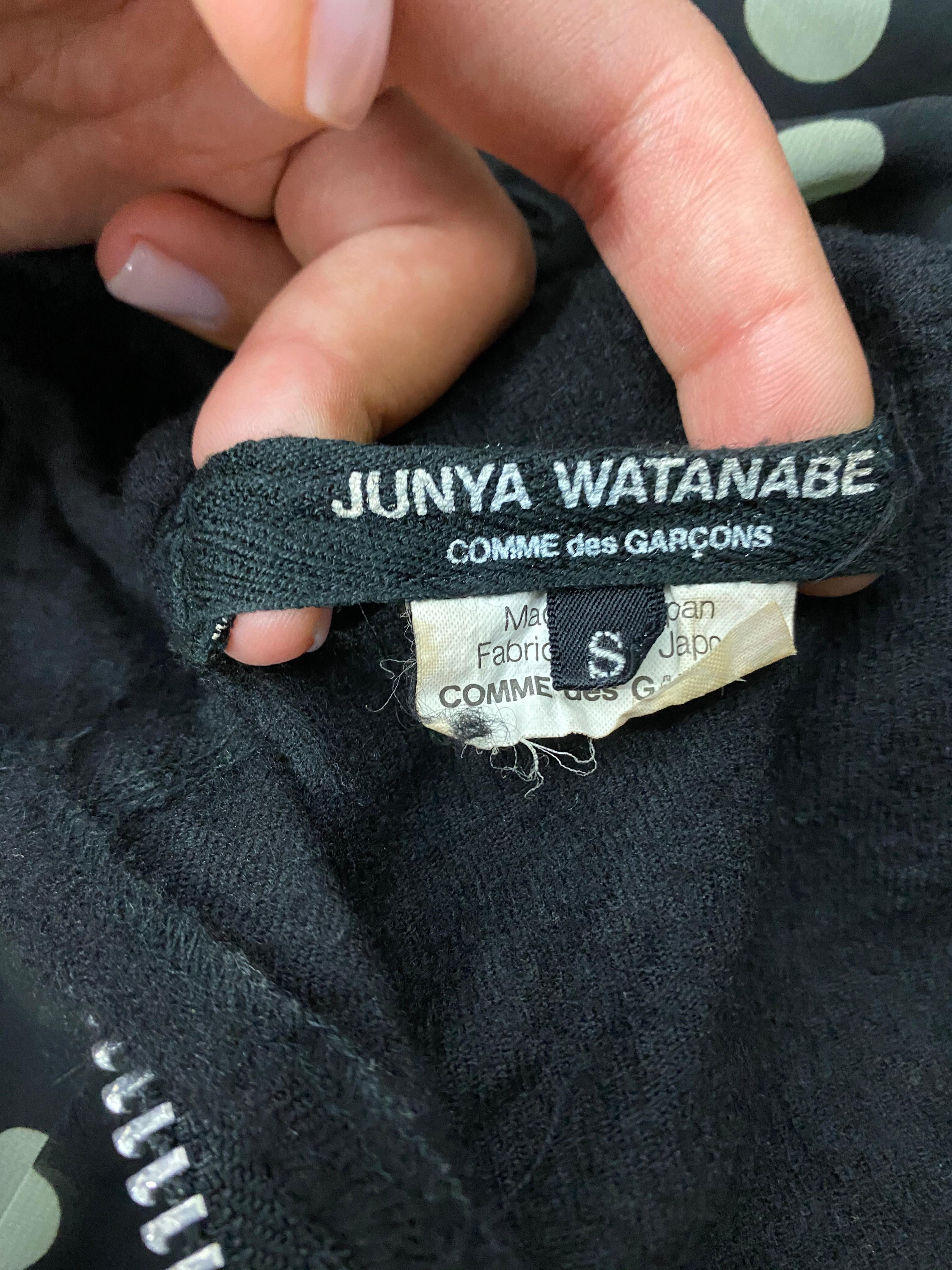 Junya Watanabe Comme des Garcons Black and White Polka Dot Dress Size S 3