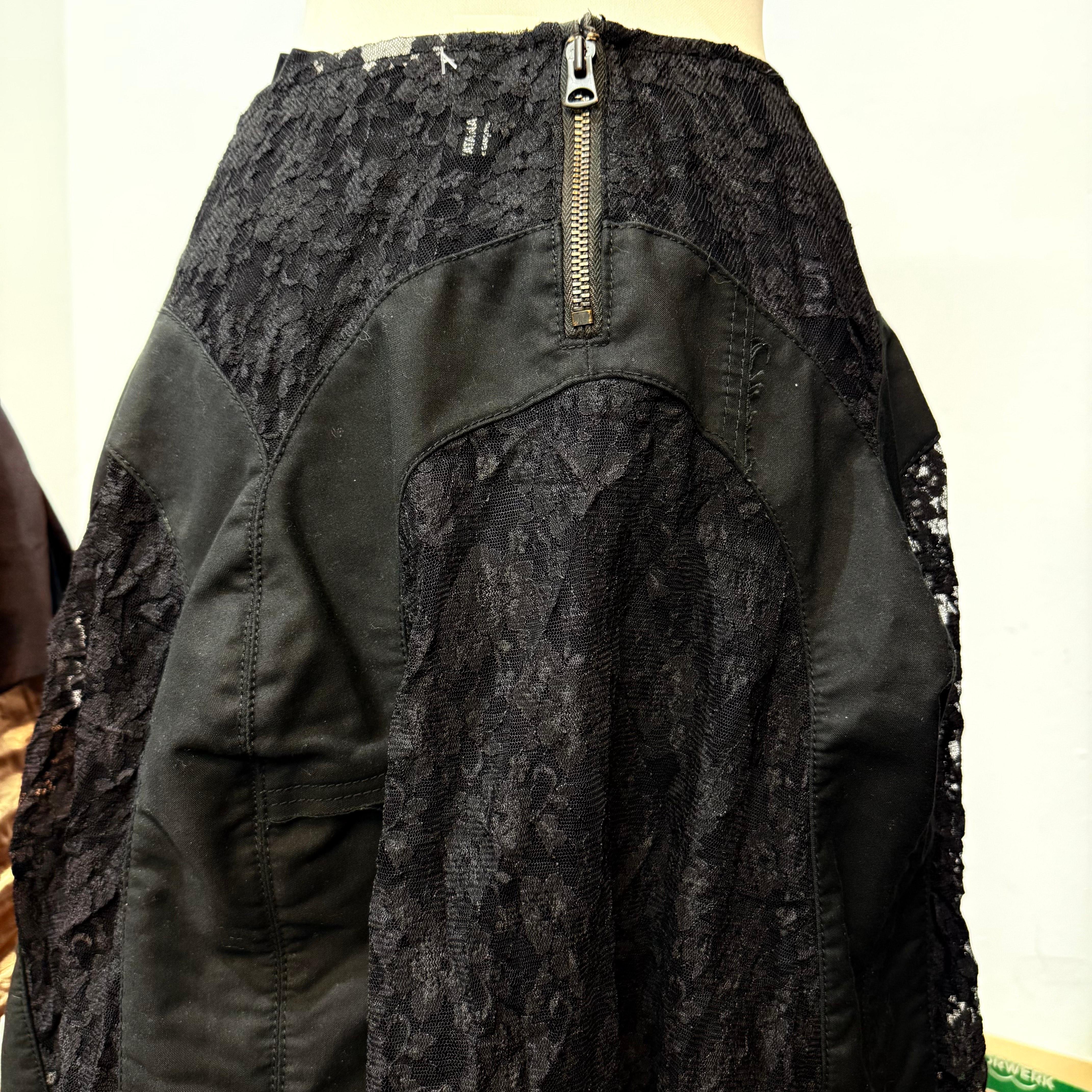Junya Watanabe Comme des Garçons Black Lace Skirt S In Excellent Condition For Sale In Gazzaniga (BG), IT