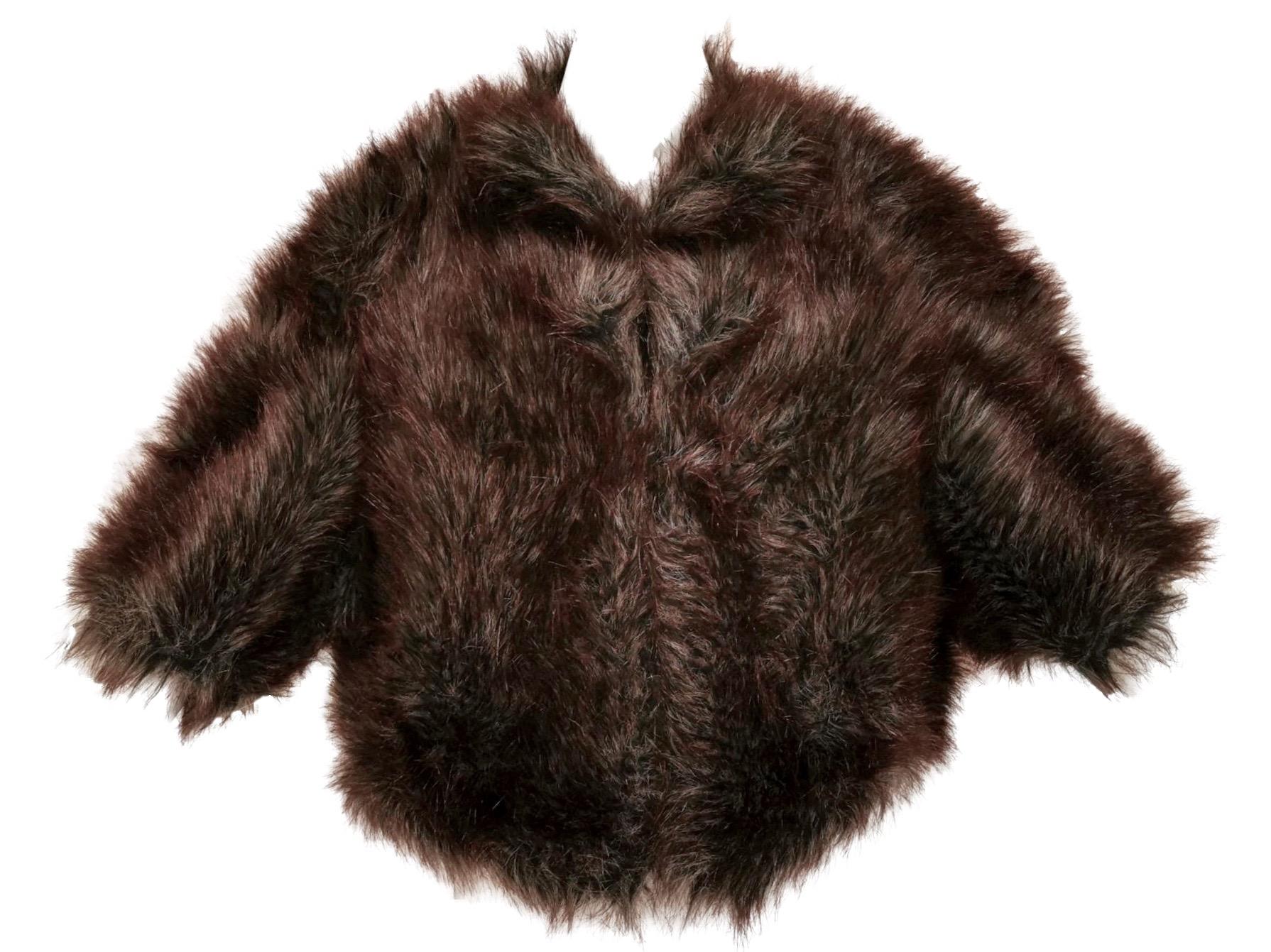 Junya Watanabe Comme des Garcons Faux Fur Ball Jacket/Shrug F/W 2011 For Sale 5