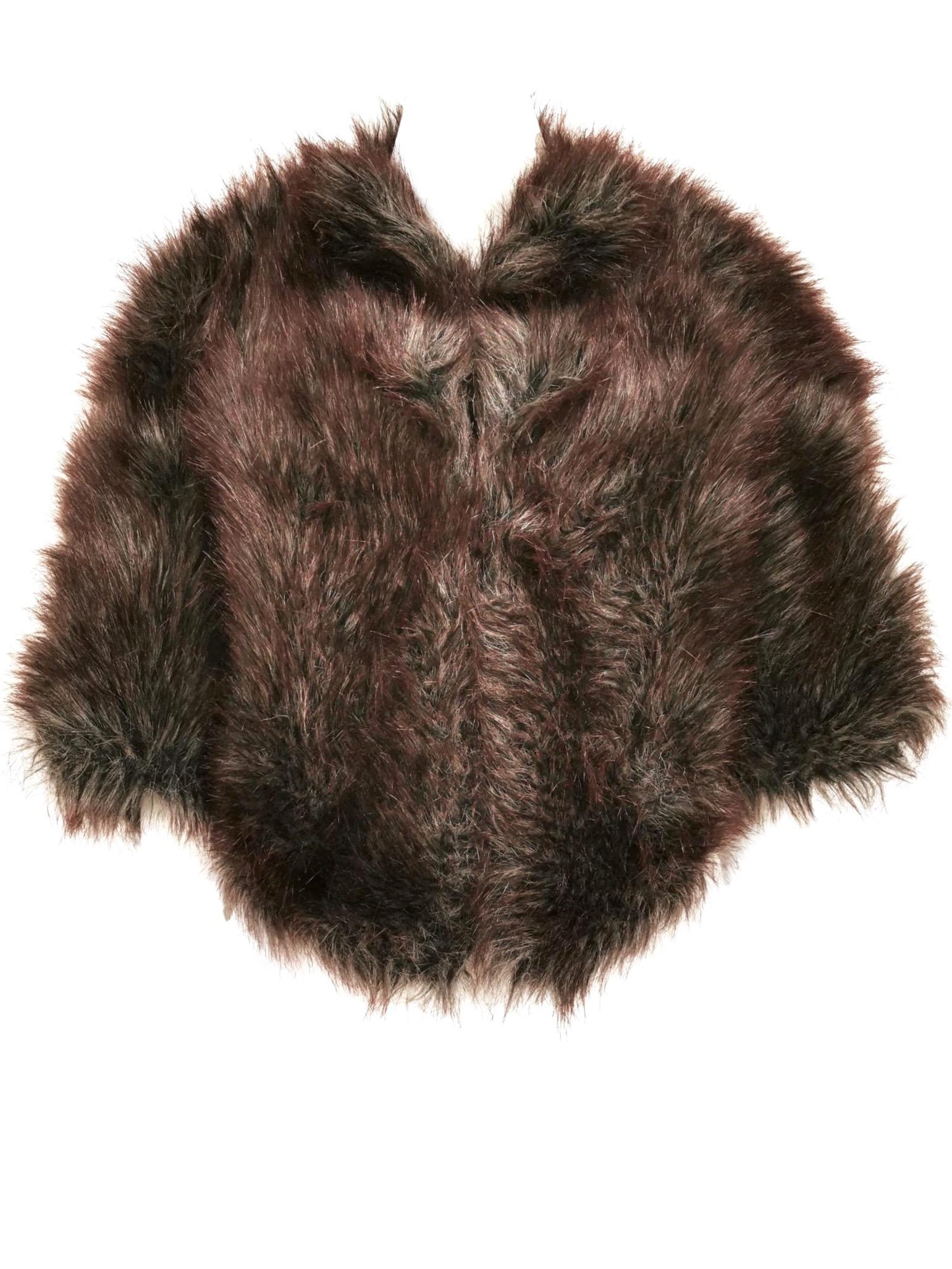 Junya Watanabe Comme des Garcons Faux Fur Ball Jacket/Shrug F/W 2011 For Sale 1