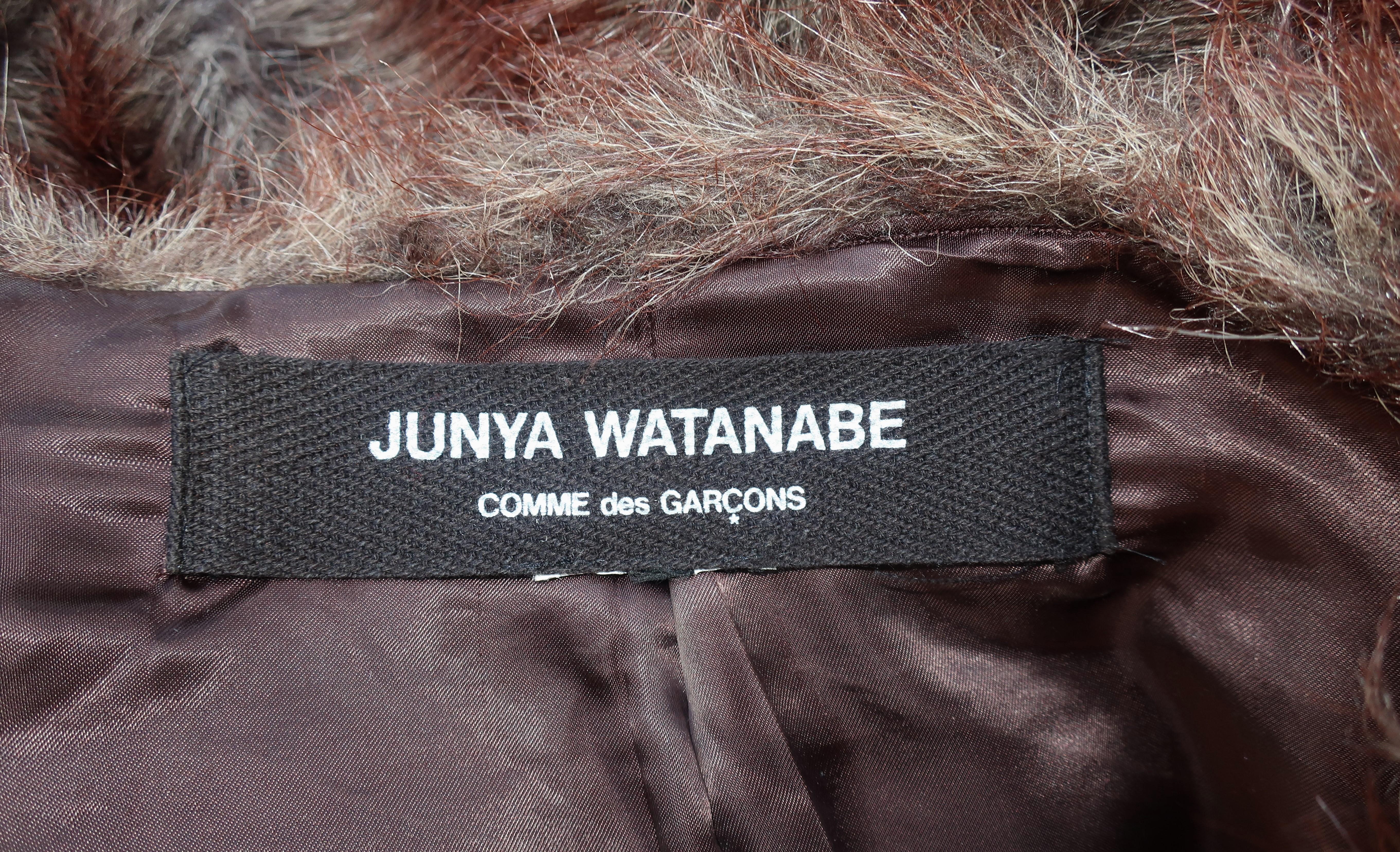 Junya Watanabe Comme des Garcons Faux Fur Cocoon Jacket  6