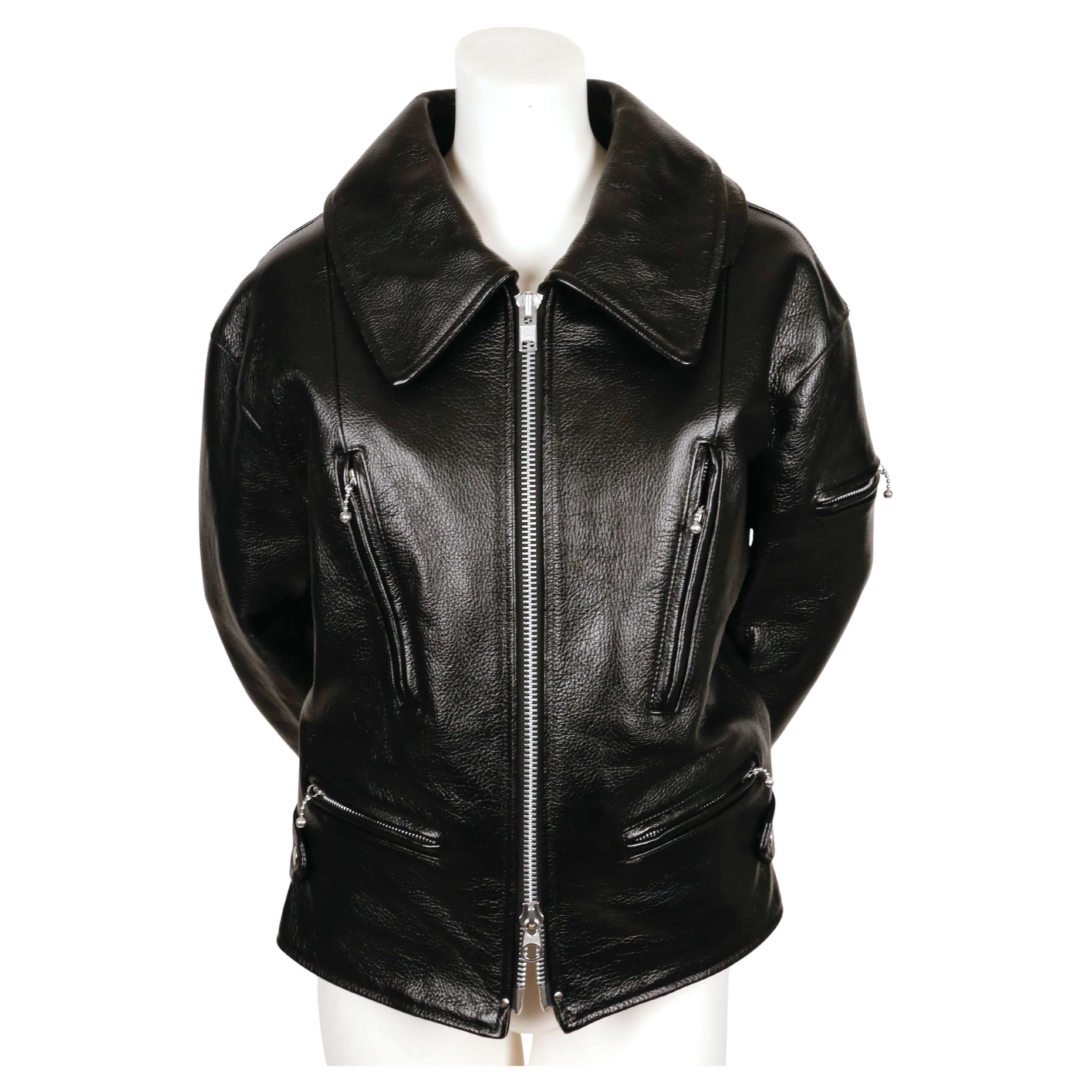 Comme Des Garcons Leather Jacket - 7 For Sale on 1stDibs 
