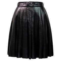 JUNYA WATANABE COMME DES GARCONS Gonna a pieghe in pelle