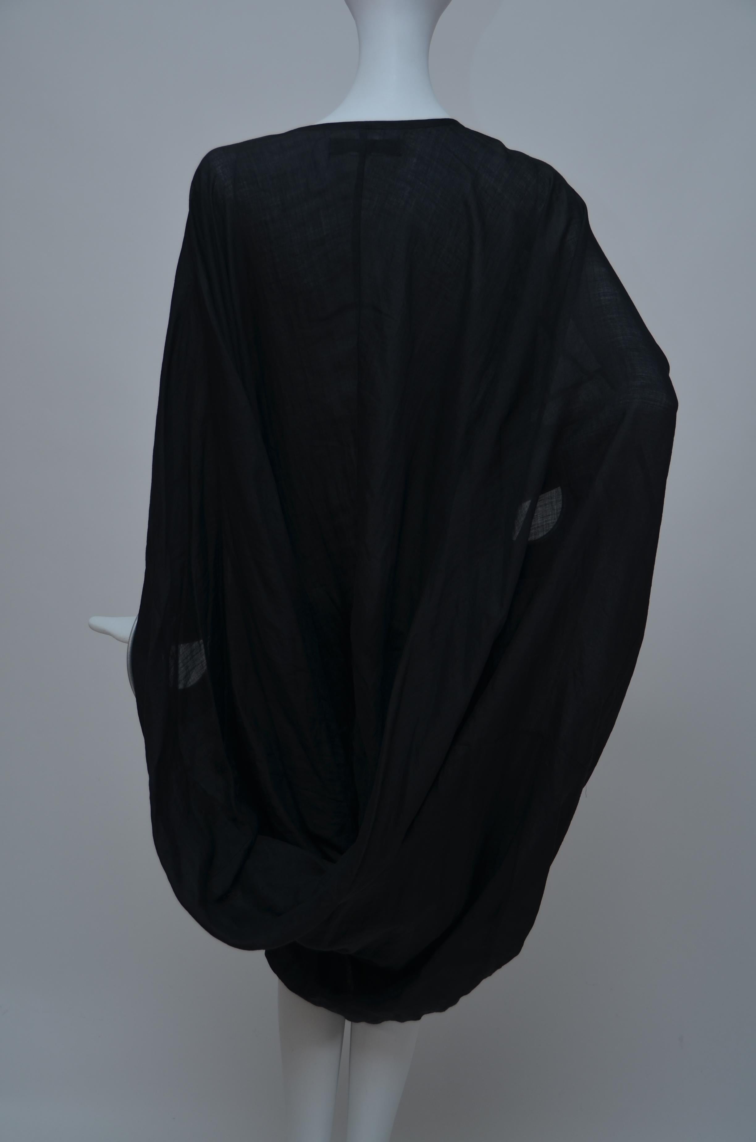 Black JUNYA WATANABE COMME DES GARÇONS Linen Knee-Length Dress  For Sale