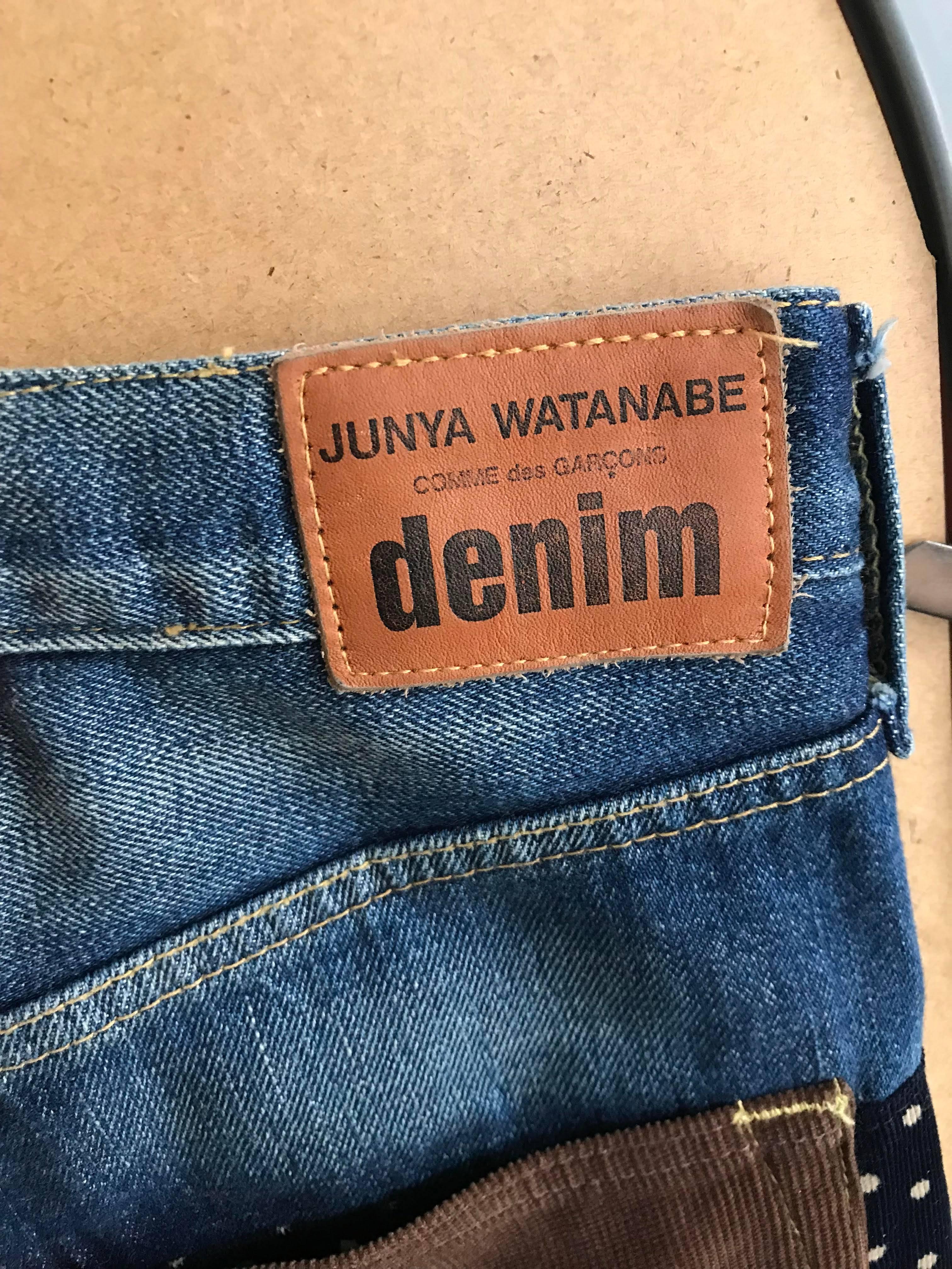 Black Junya Watanabe Comme Des Garcons Multicolor Patchwork Denim Jeans - XS