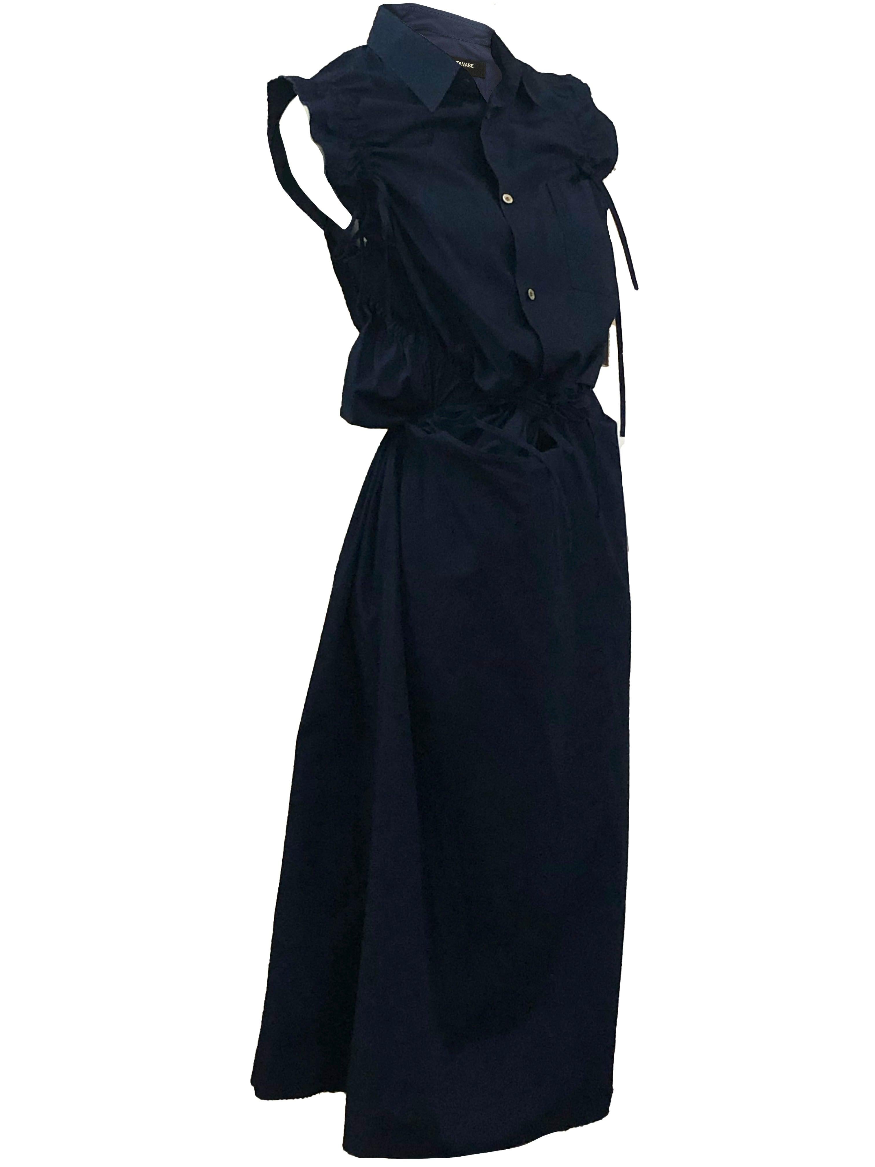 You are not going to get bored, you are not going to be boring - in this dress. Junya Watanabe made this dress for the Comme des Garcons label. The tag dates it AD2002 - we are glad they added the AD to avoid any confusion. It is 100% cotton. It is