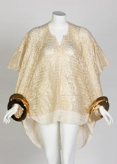 Junya Watanabe Comme des Garcons Open Knit Gold Bracelet Top, 2016