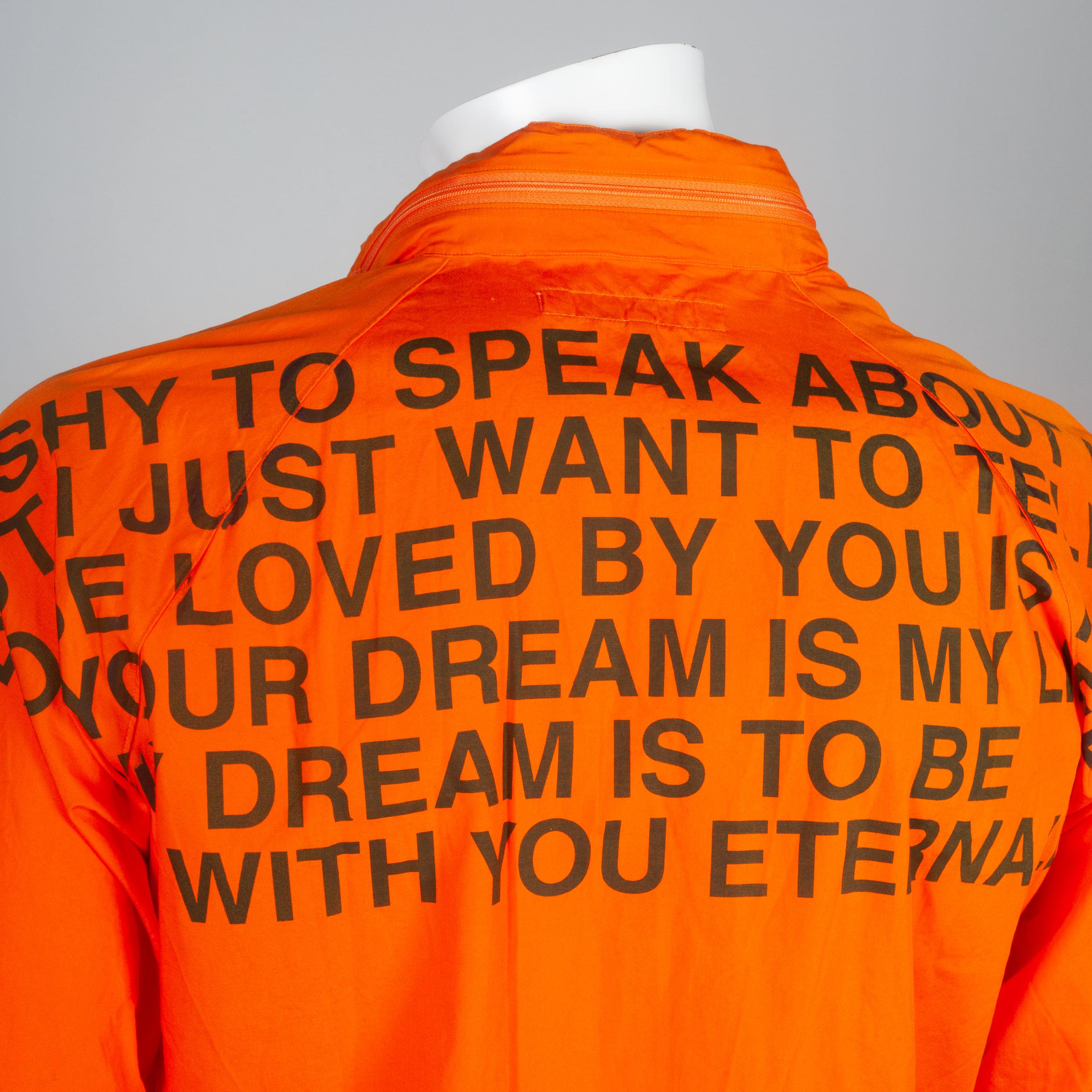 Junya Watanabe Comme des Garçons Orange Poem Coat, 2001 For Sale 6