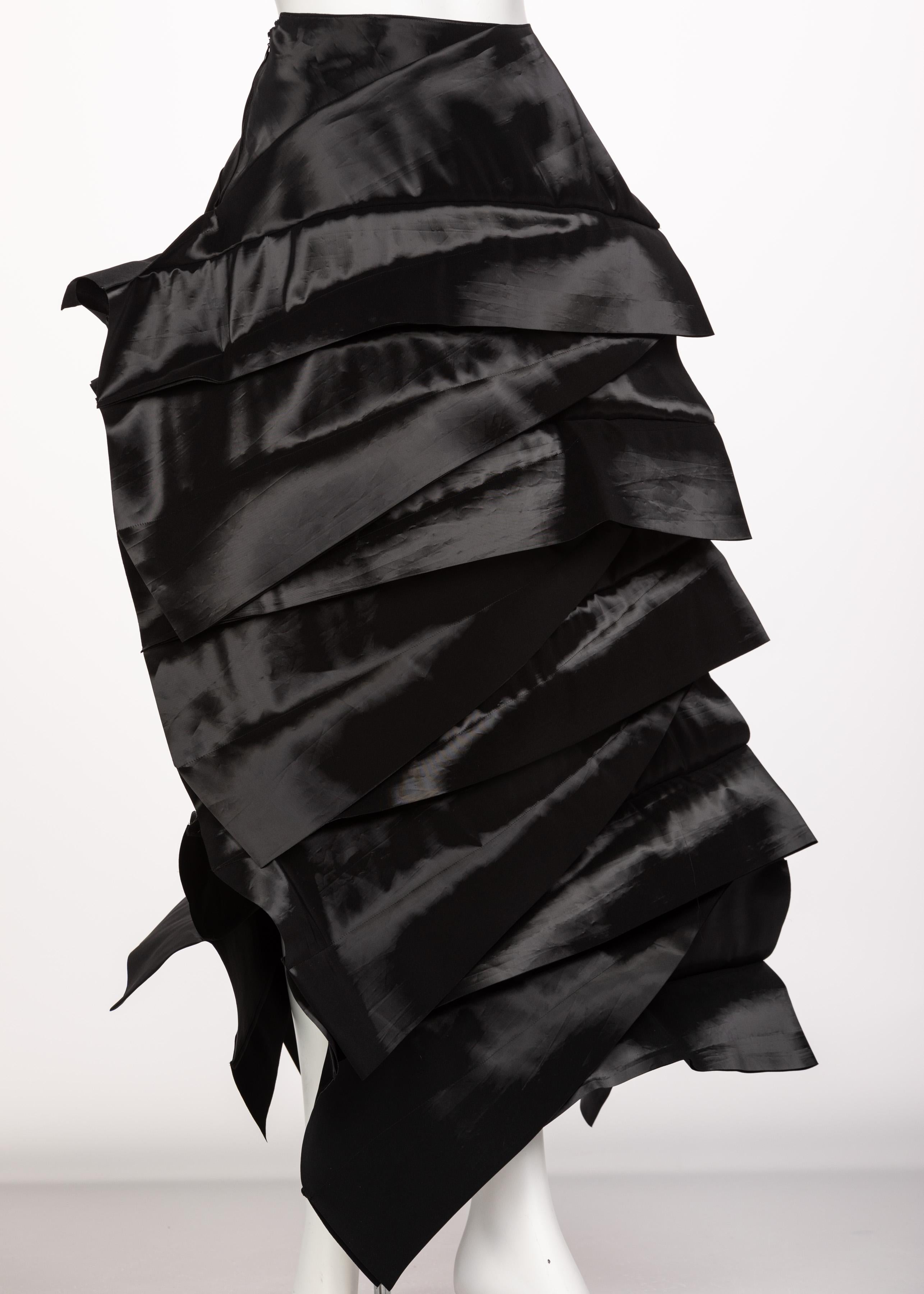 Women's Junya Watanabe Comme des Garcons Sculptural Black Avant Garde Skirt