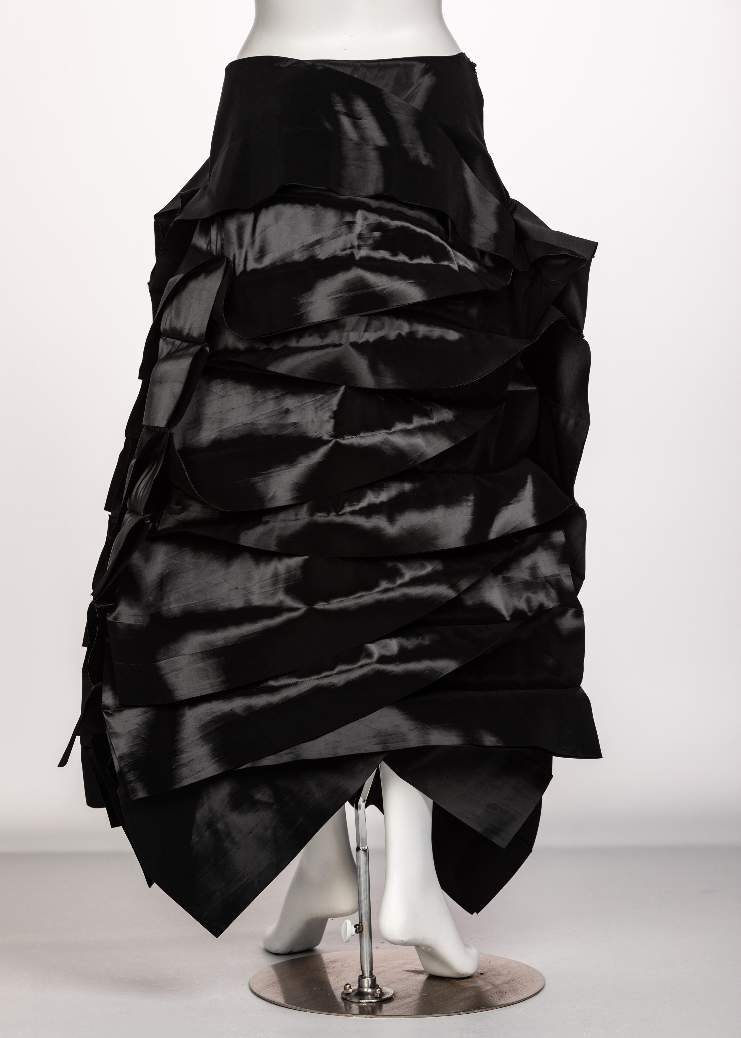 Junya Watanabe Comme des Garcons Sculptural Black Avant Garde Skirt 2