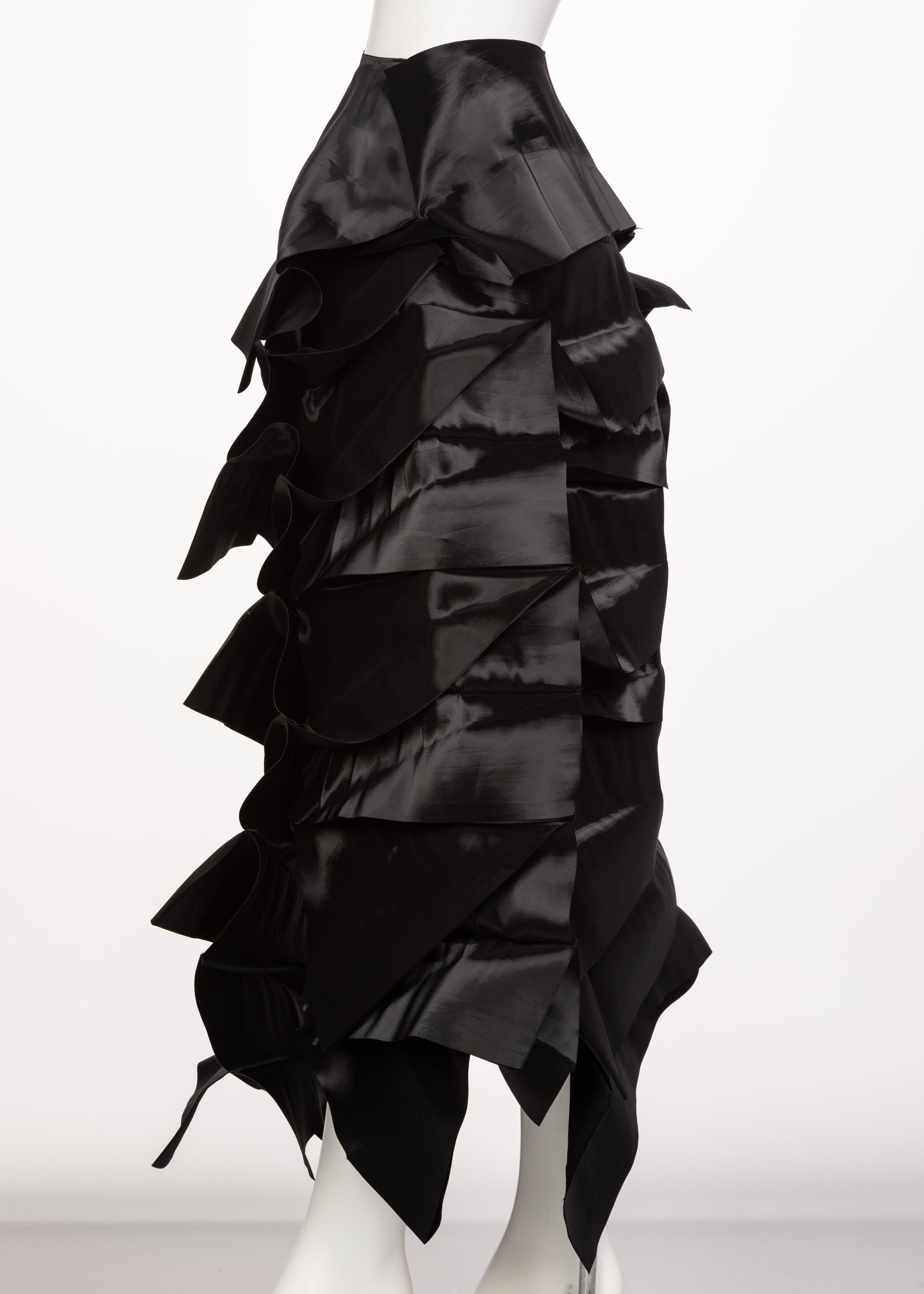 Junya Watanabe Comme des Garcons Sculptural Black Avant Garde Skirt 3