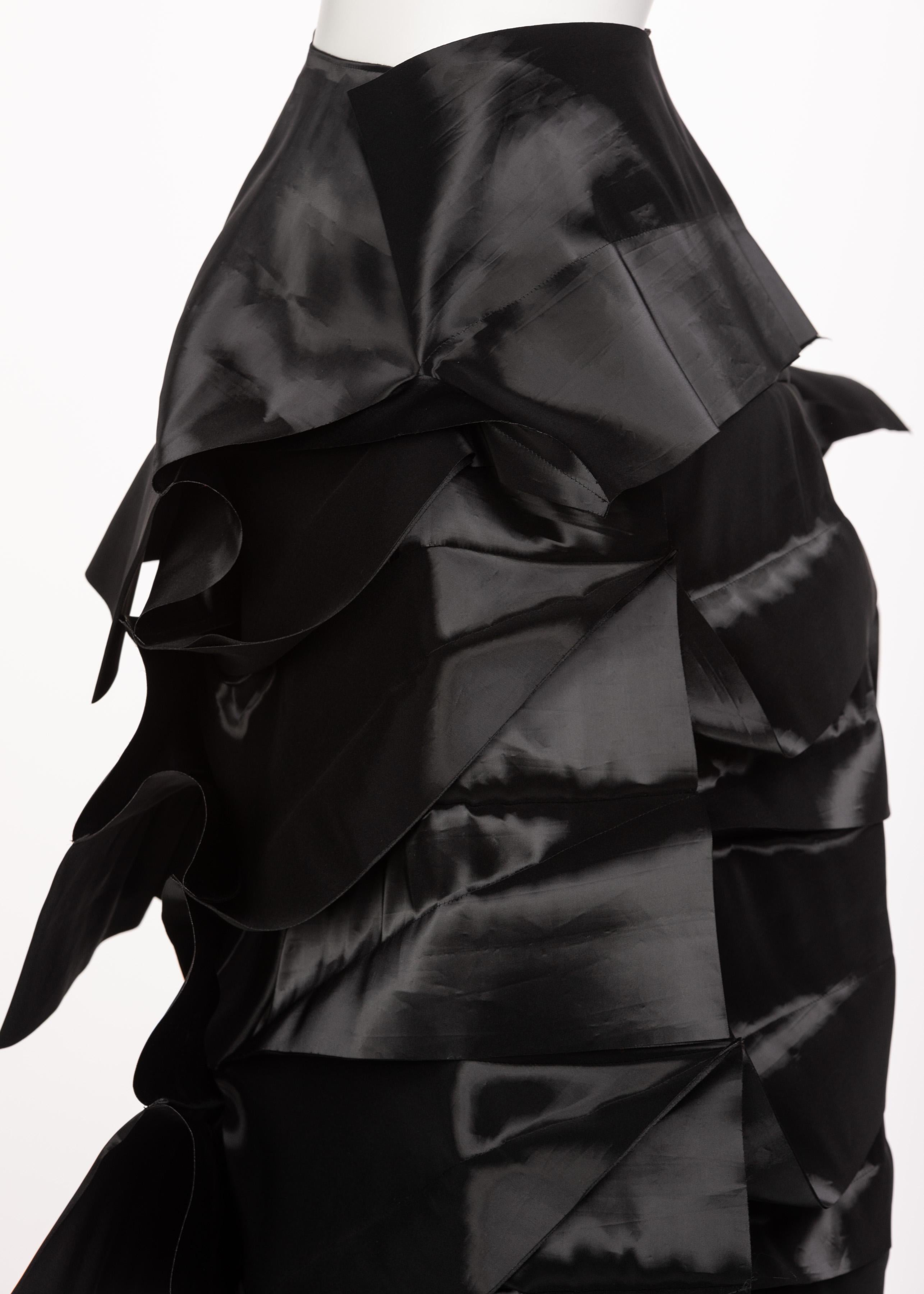 Junya Watanabe Comme des Garcons Sculptural Black Avant Garde Skirt 4