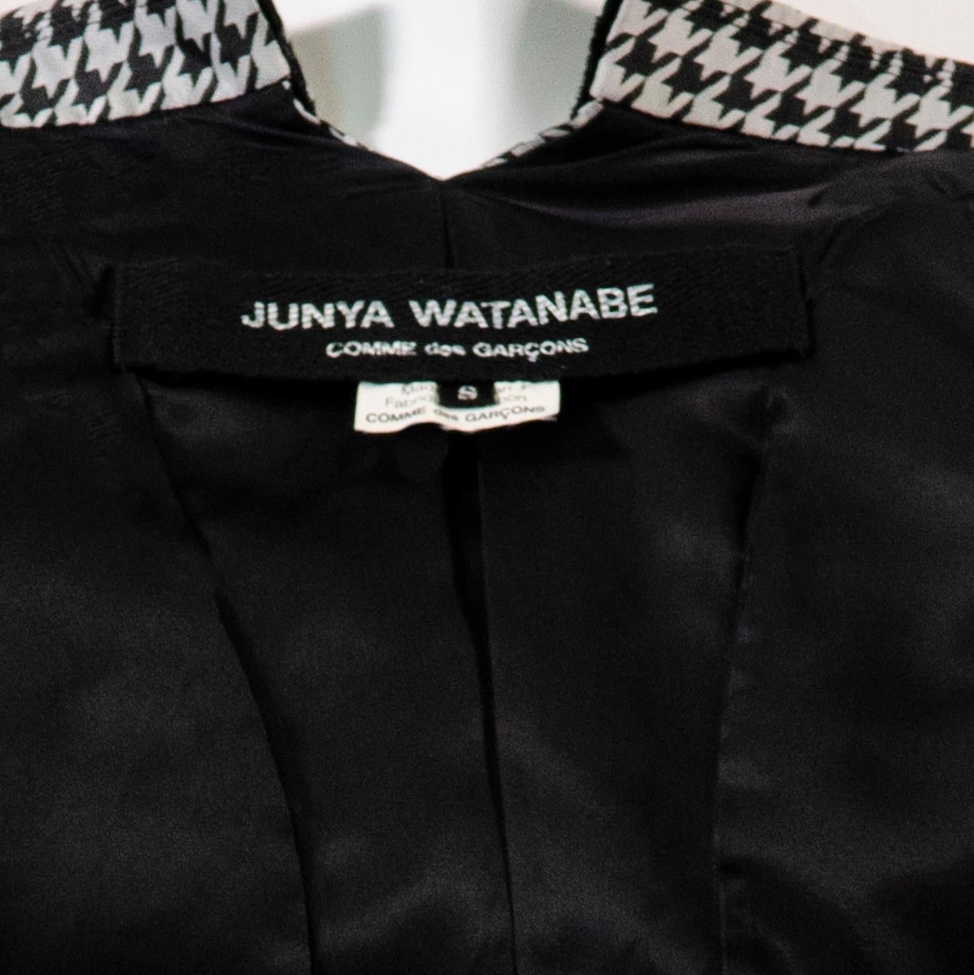 JUNYA WATANABE Comme Des Garçons SS2010 tailored houndstooth runway blazer For Sale 1