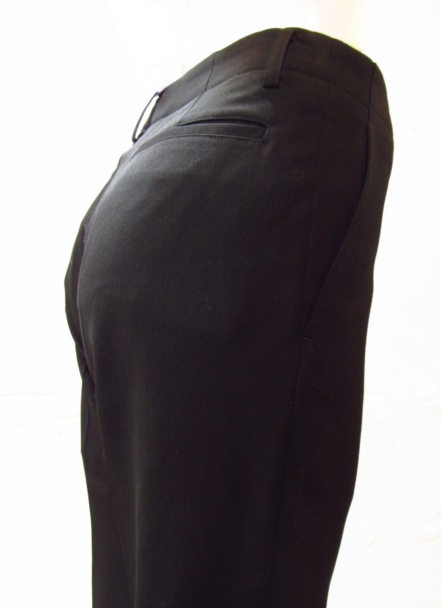 Women's Junya Watanabe Comme des Garçons Straight Black Wool Pant For Sale