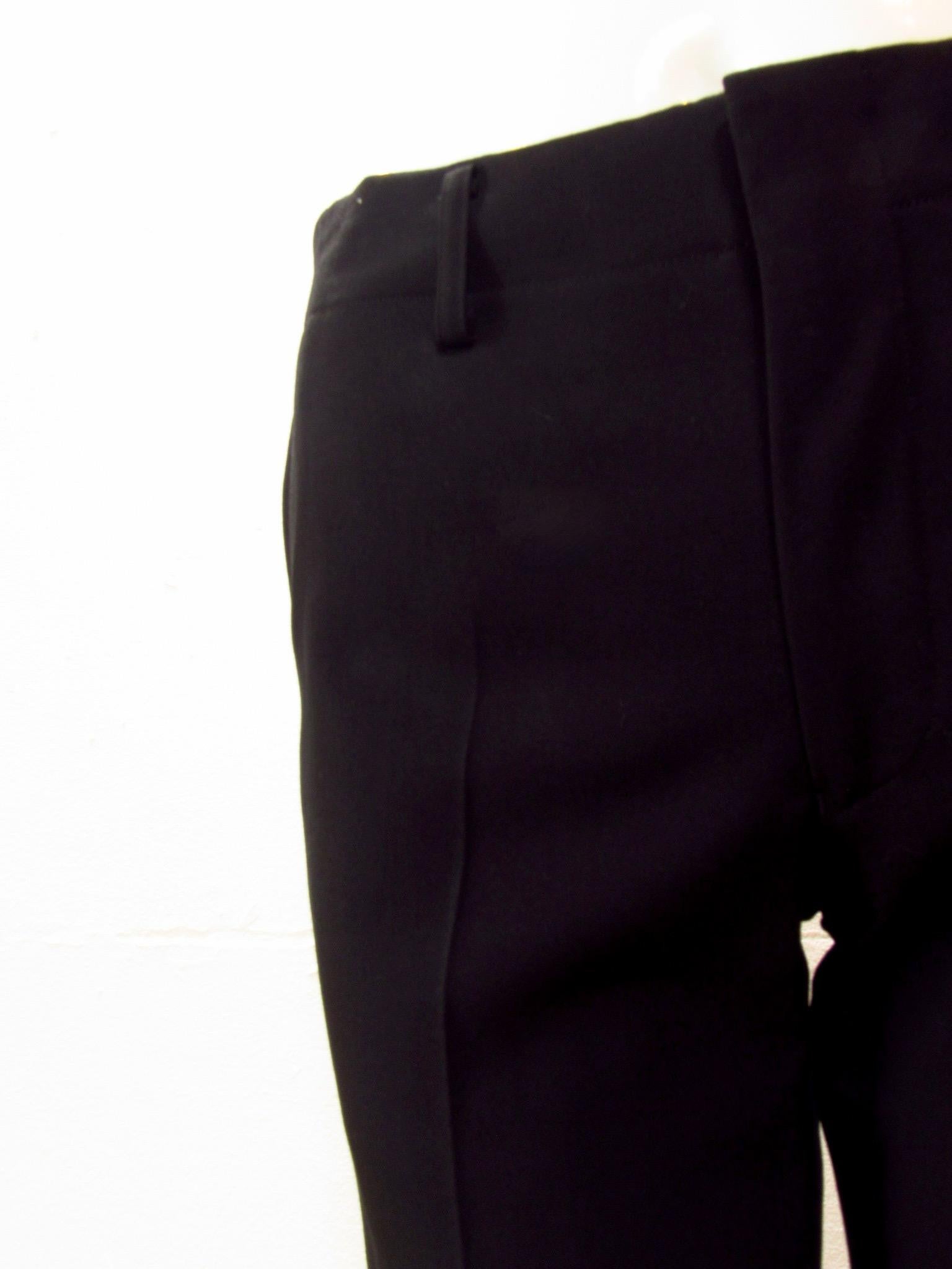 Junya Watanabe Comme des Garçons Straight Black Wool Pant For Sale 2