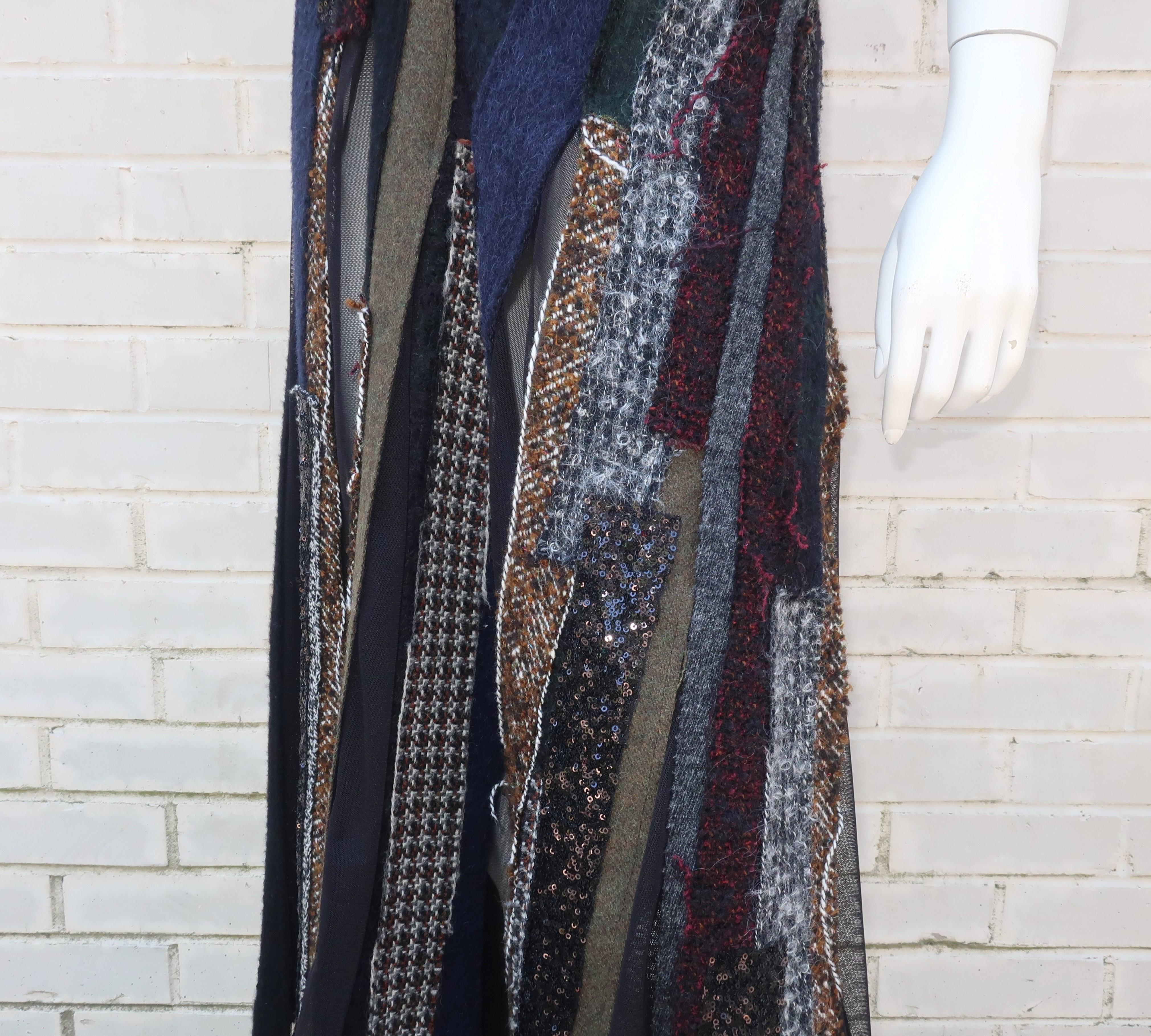 Junya Watanabe Comme des Garcons Deconstructed Wool Tweed Dress 5