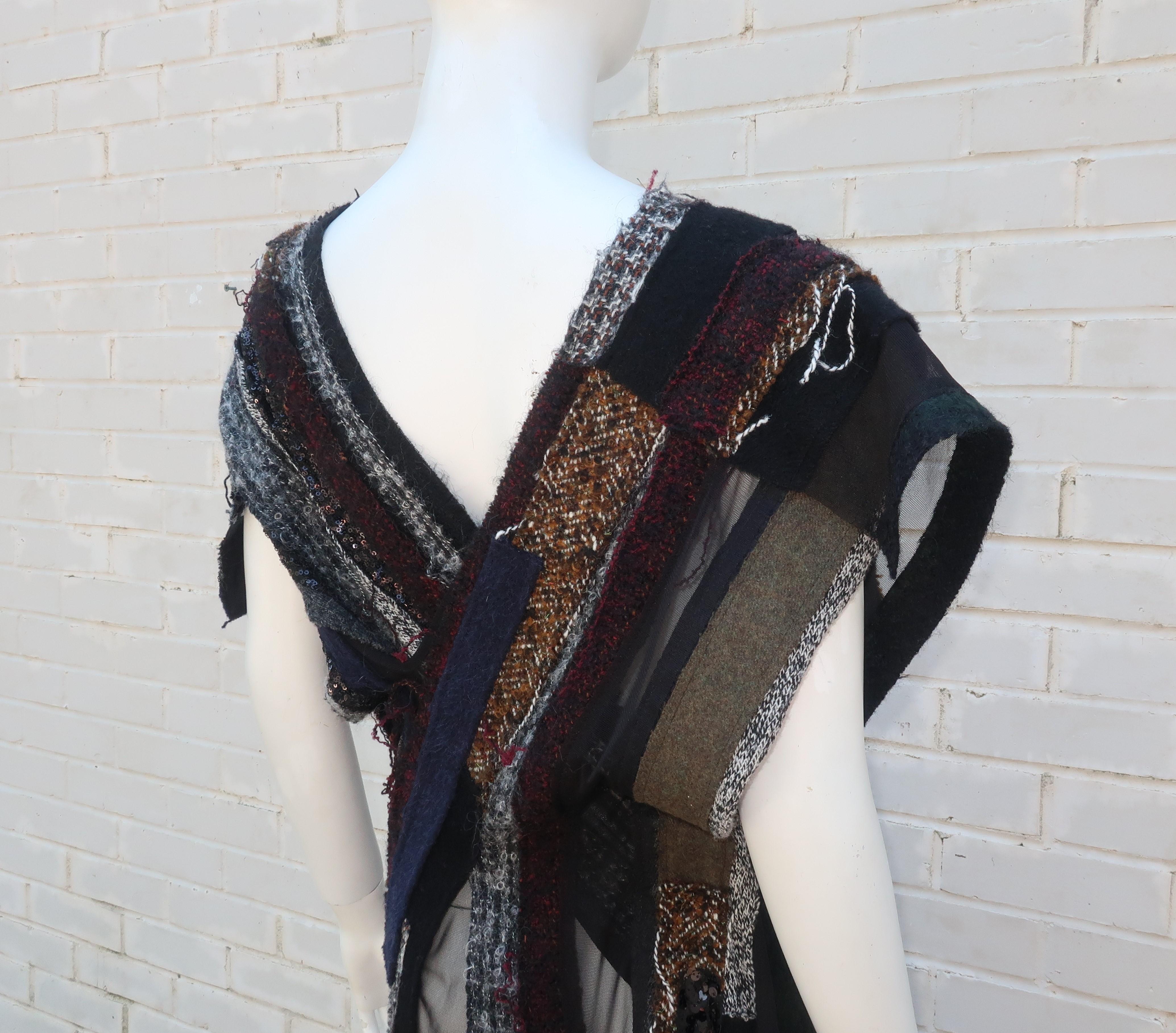 Junya Watanabe Comme des Garcons Deconstructed Wool Tweed Dress 7