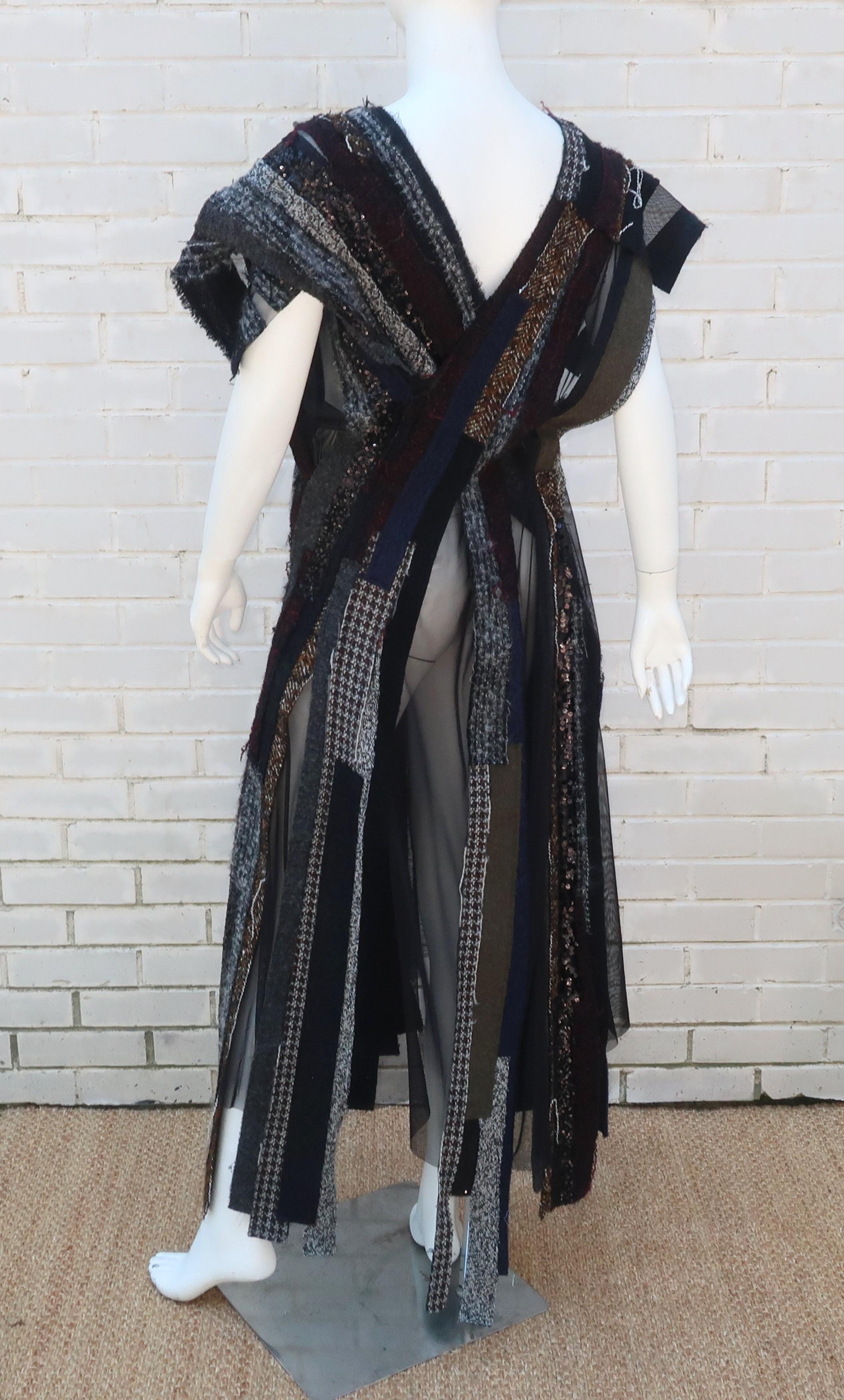 Junya Watanabe Comme des Garcons Deconstructed Wool Tweed Dress 8