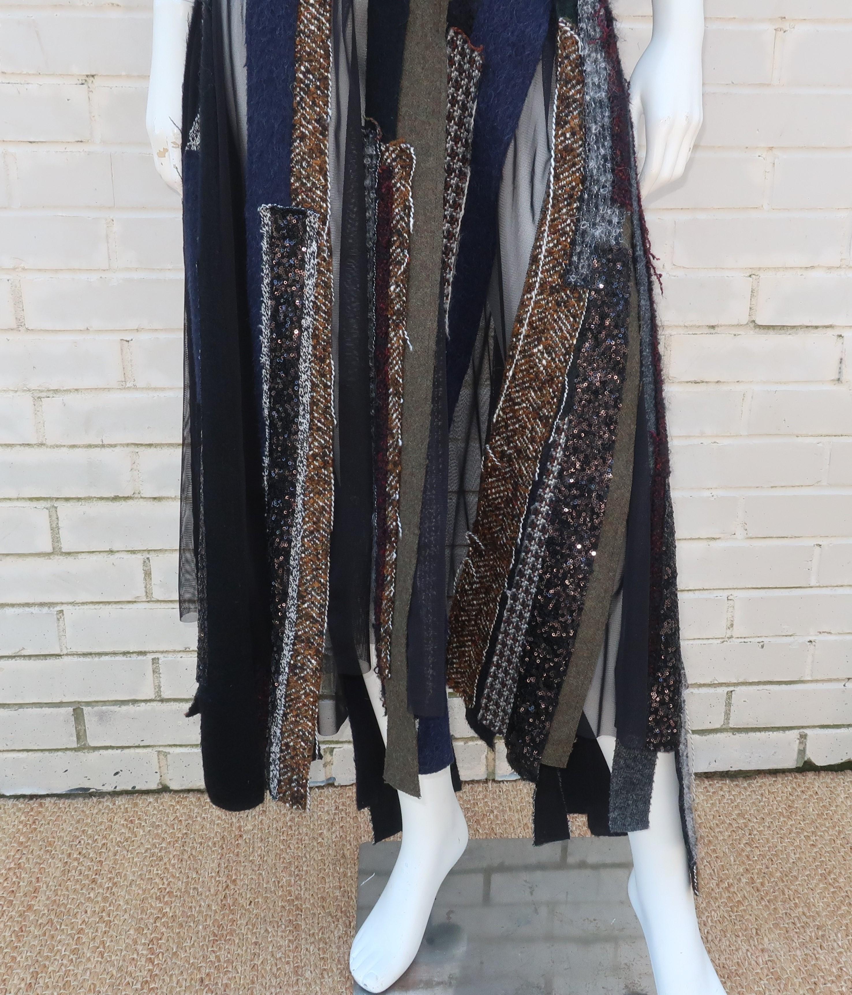Junya Watanabe Comme des Garcons Deconstructed Wool Tweed Dress In Good Condition In Atlanta, GA