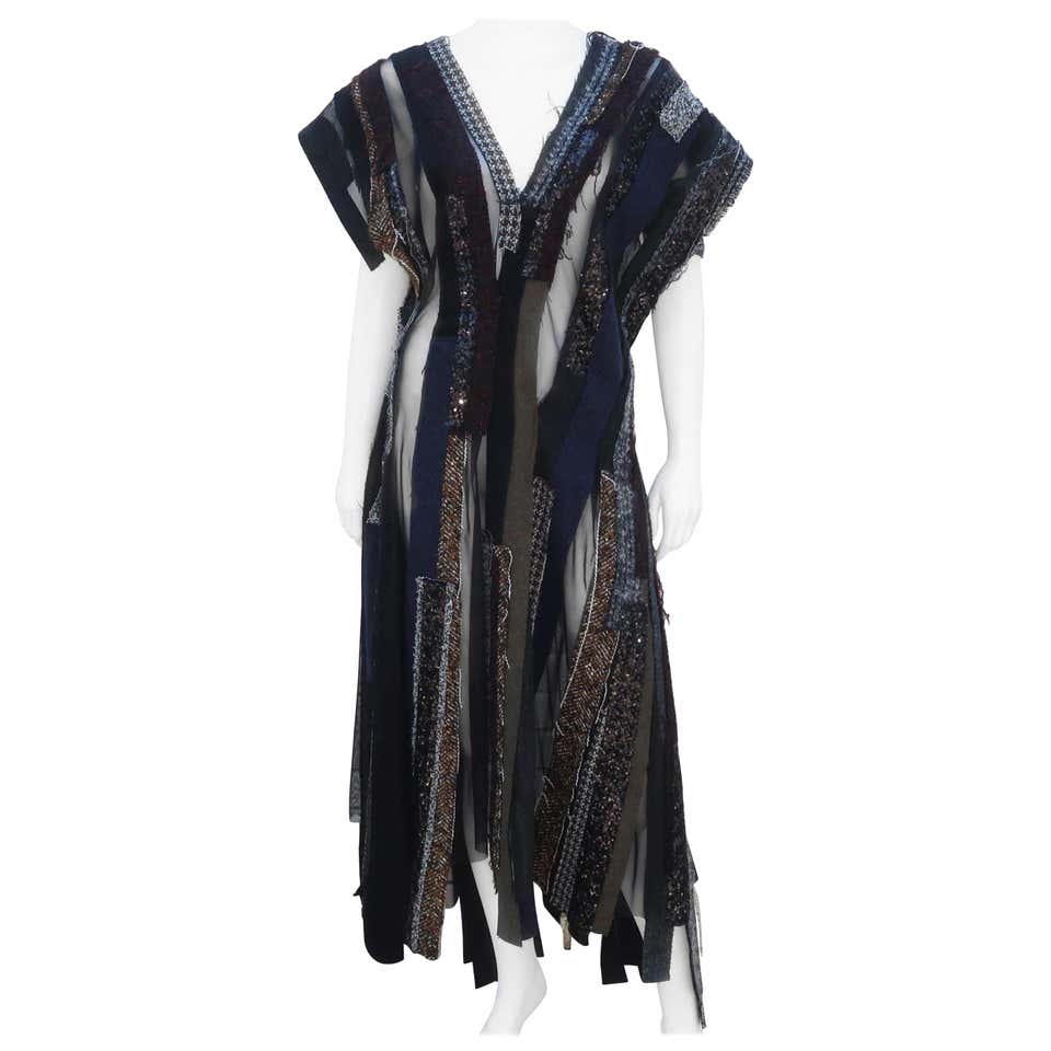 Junya Watanabe Comme des Garcons Deconstructed Wool Tweed Dress at 1stDibs