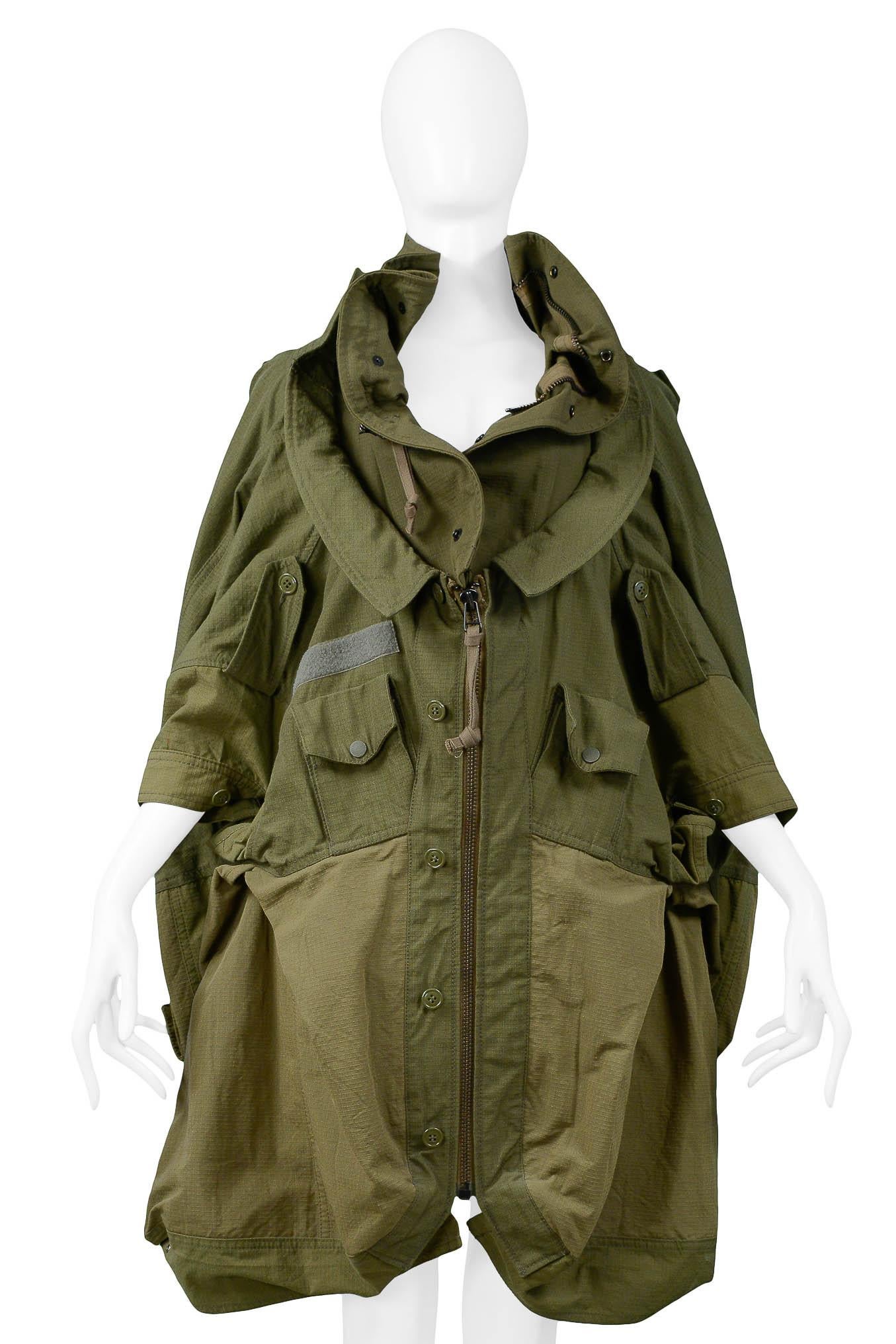 coat with backpack straps