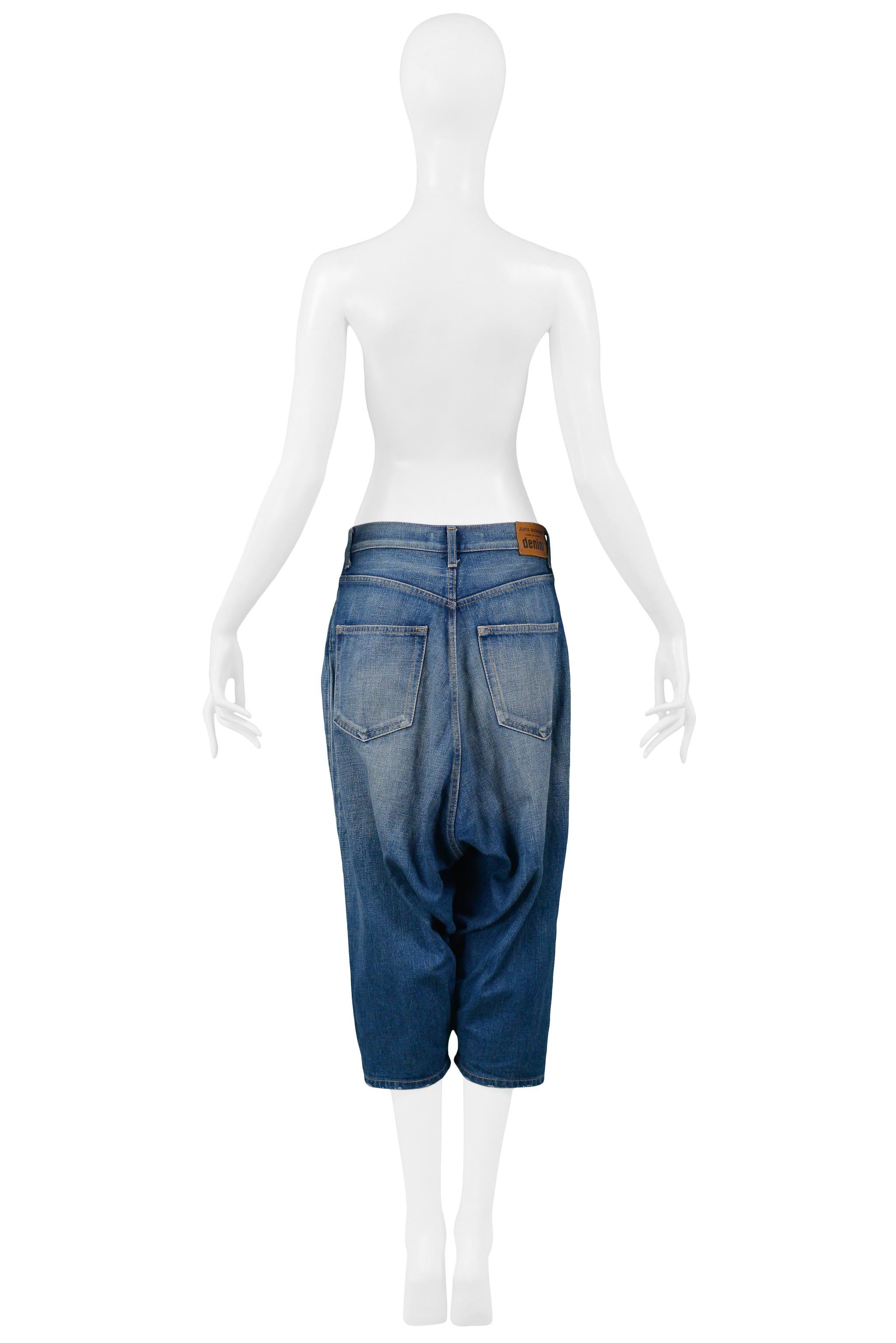 Junya Watanabe Denim Sarouel Pants 2010 In Excellent Condition For Sale In Los Angeles, CA