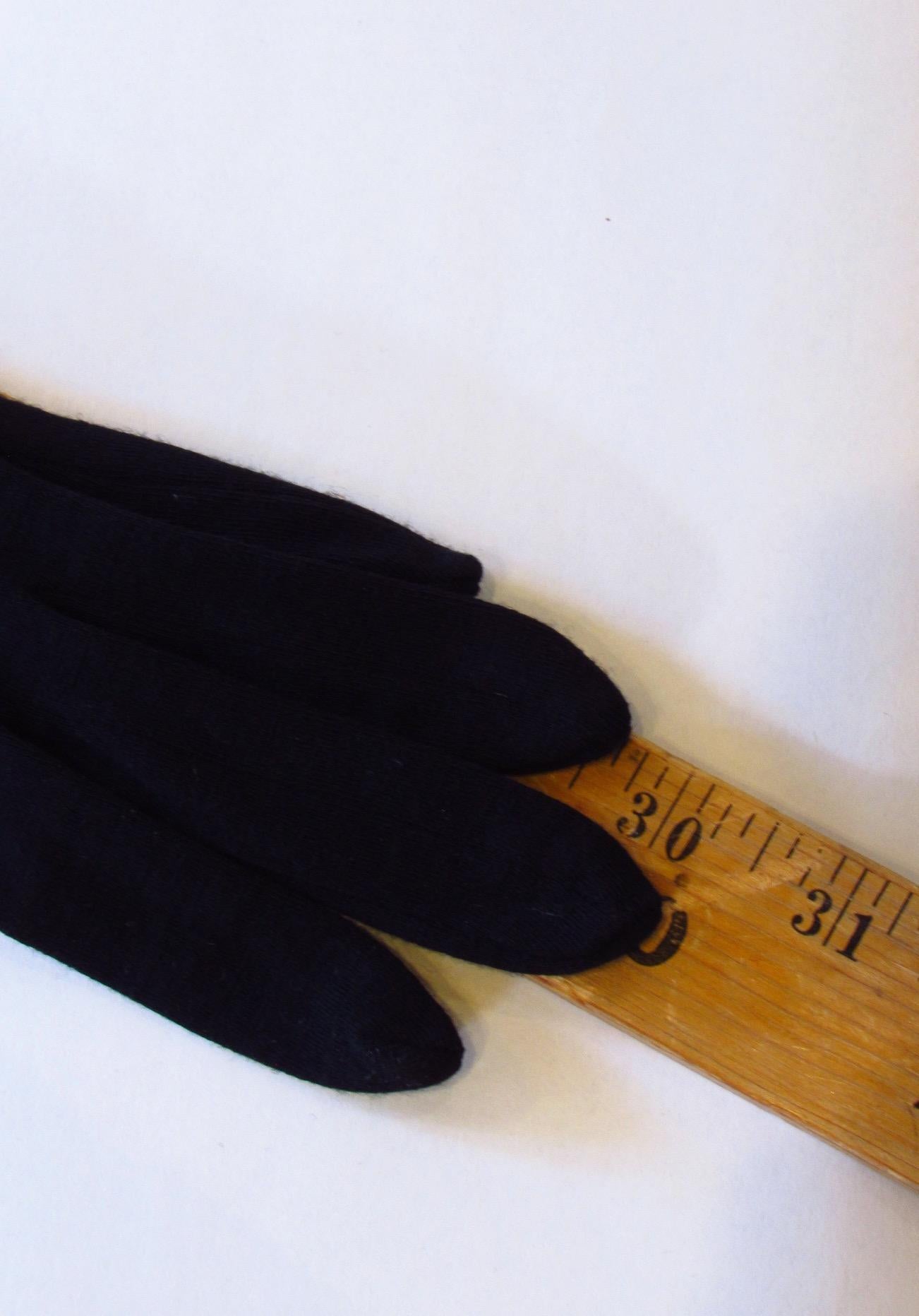 Women's Junya Watanabe Ex-long Black Wool Gloves 