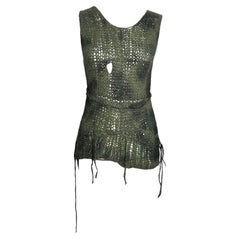 Junya Watanabe F/W 2006 Distressed Knit Tank Top
