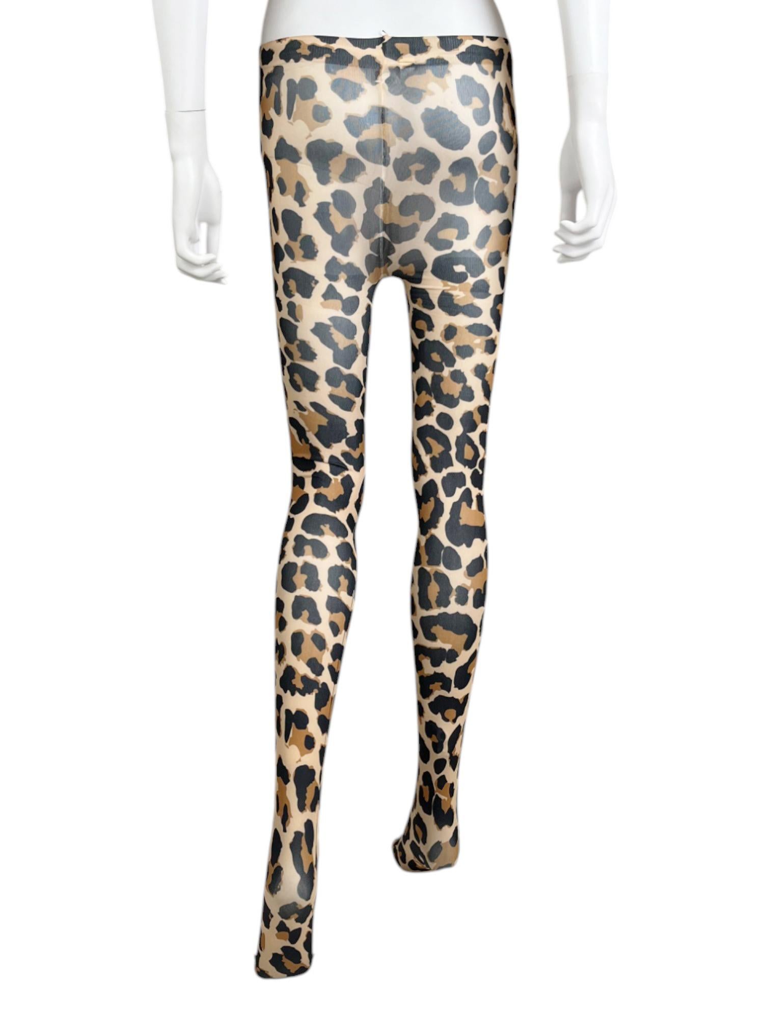 Donna Junya Watanabe F/W 2020 Leopard Print Leggins in vendita