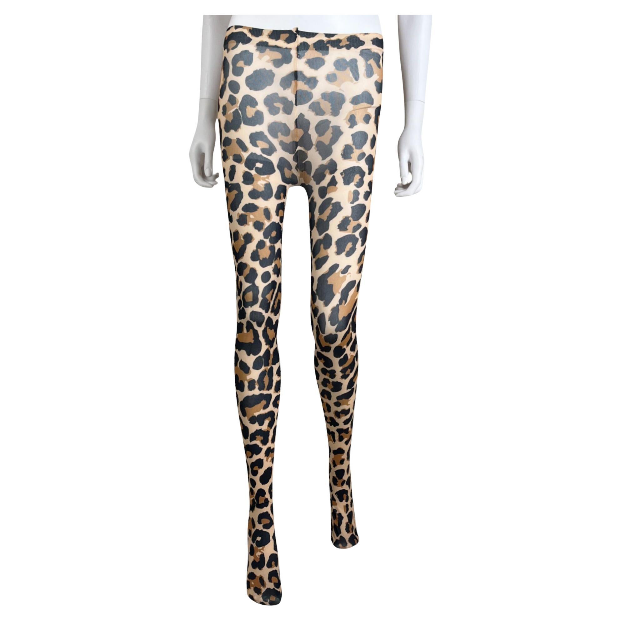 Junya Watanabe F/W 2020 Leopard Print Leggins in vendita