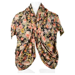 Giacca a drappeggio floreale Junya Watanabe
