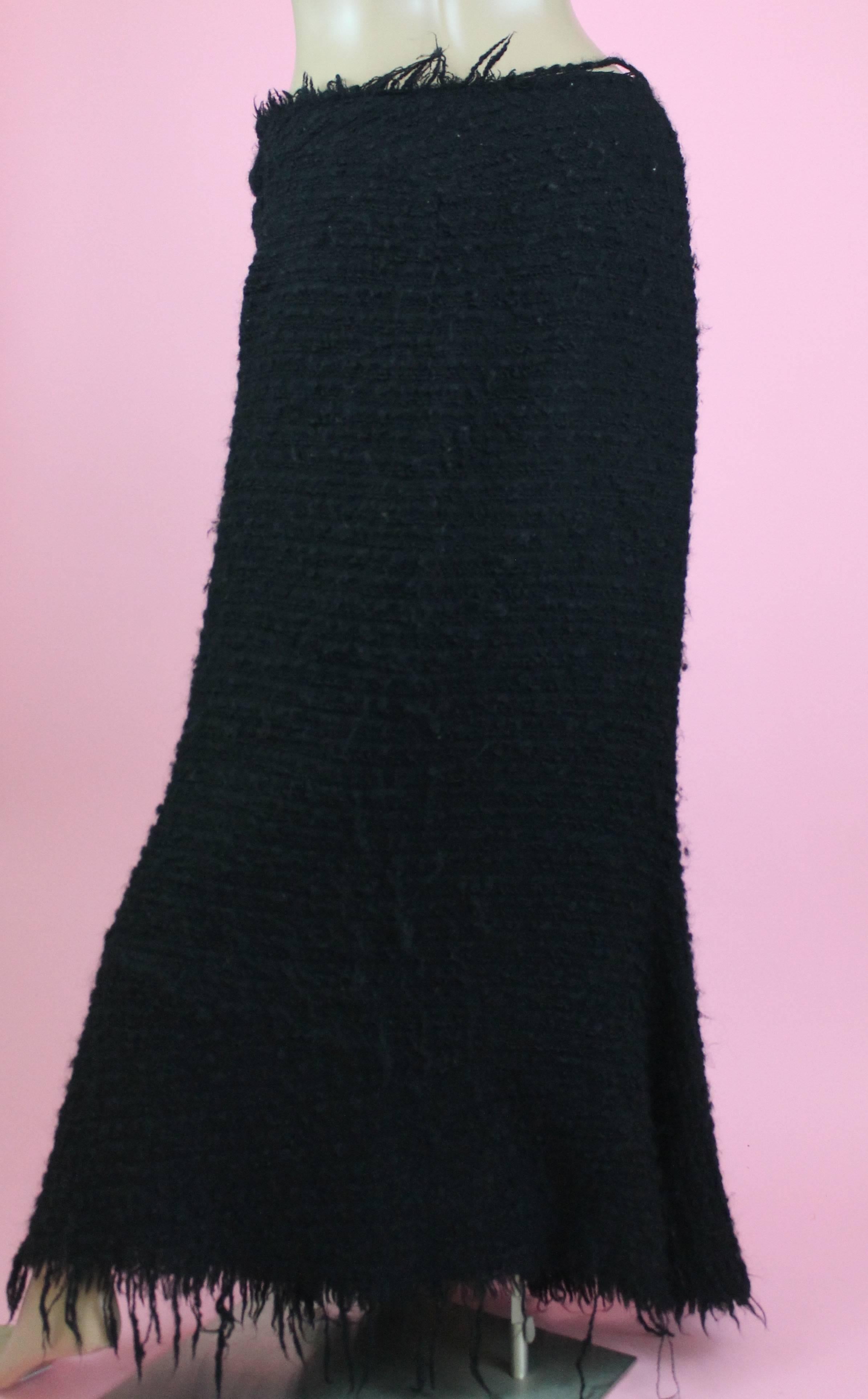 Women's or Men's Junya Watanabe for Comme des Garçons Black Boucle Skirt 