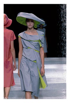 Junya Watanabe Gray Denim 1940'S Style Dress 2000