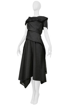 Junya Watanabe Gray Denim 1940'S Style Dress 2000