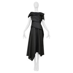 Junya Watanabe Gray Denim 1940'S Style Dress 2000